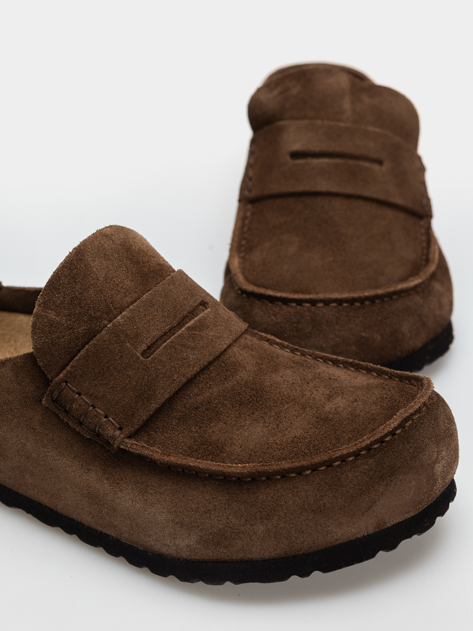 Plážovky Birkenstock Naples Wrapped Suede Leather Regular (carafe)