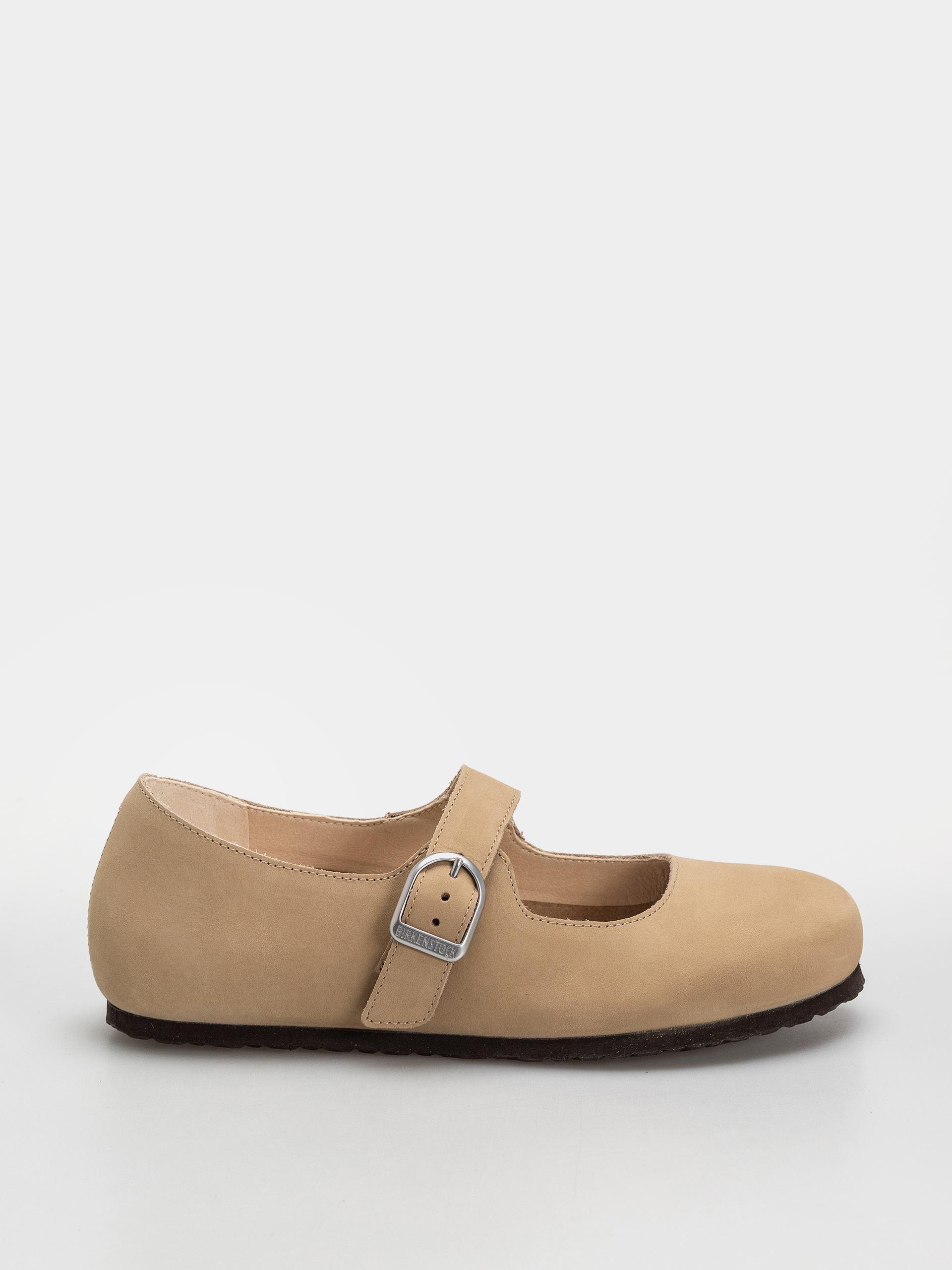 Plážovky Birkenstock Santa Clarita Nubuck Leather Narrow Wmn (sandcastle)