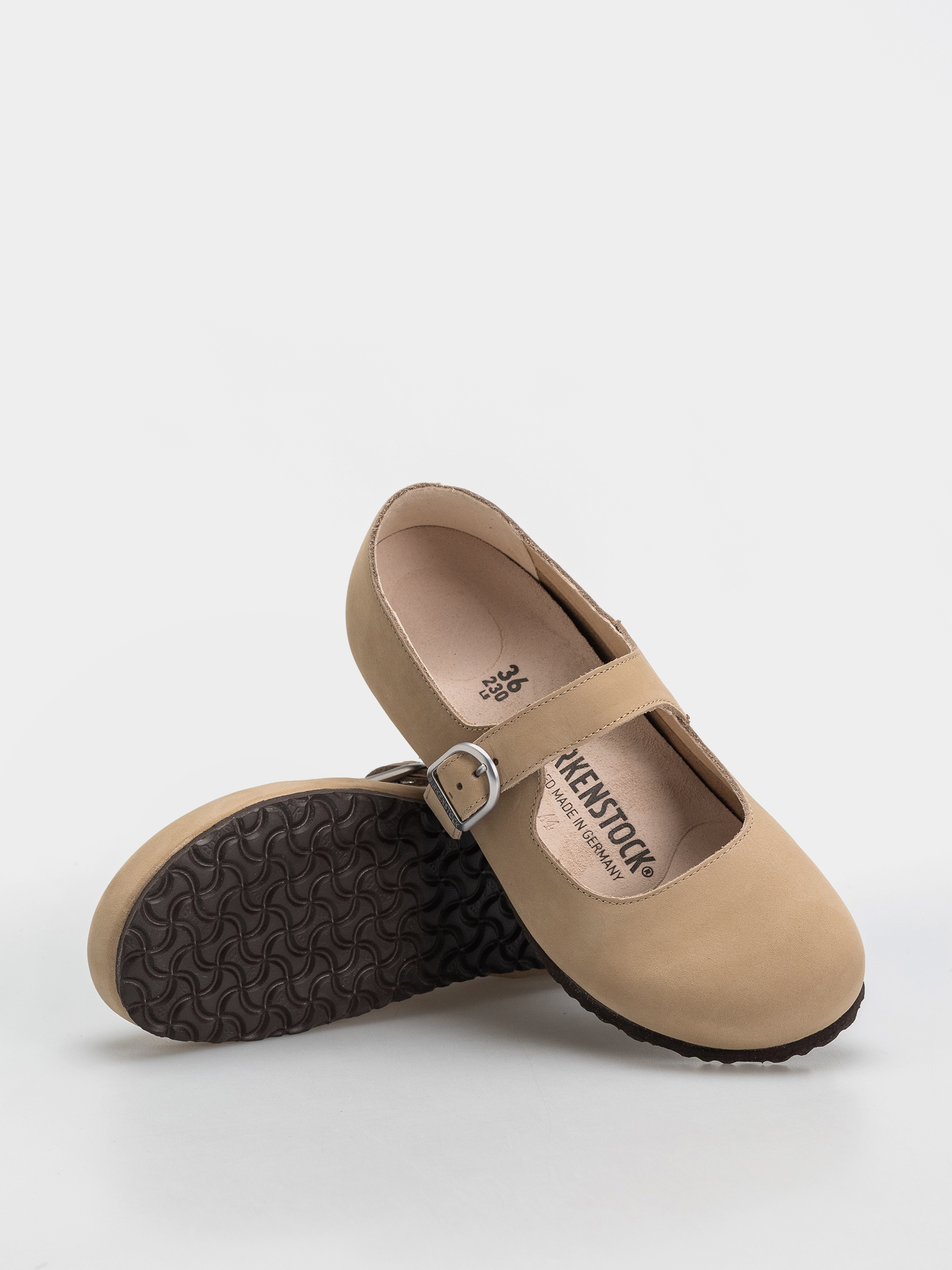 Plážovky Birkenstock Santa Clarita Nubuck Leather Narrow Wmn (sandcastle)