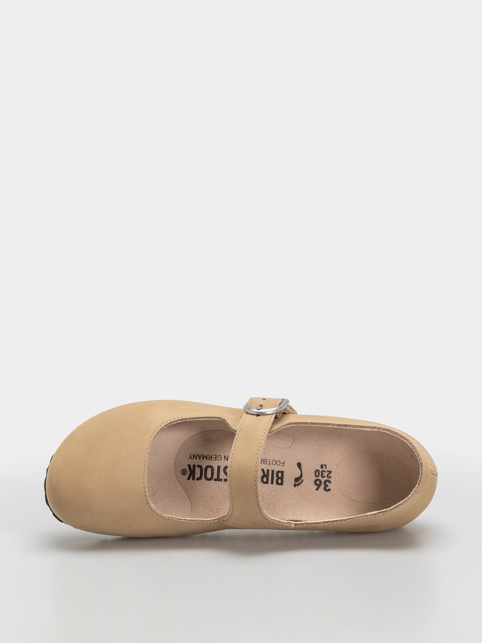 Plážovky Birkenstock Santa Clarita Nubuck Leather Narrow Wmn (sandcastle)