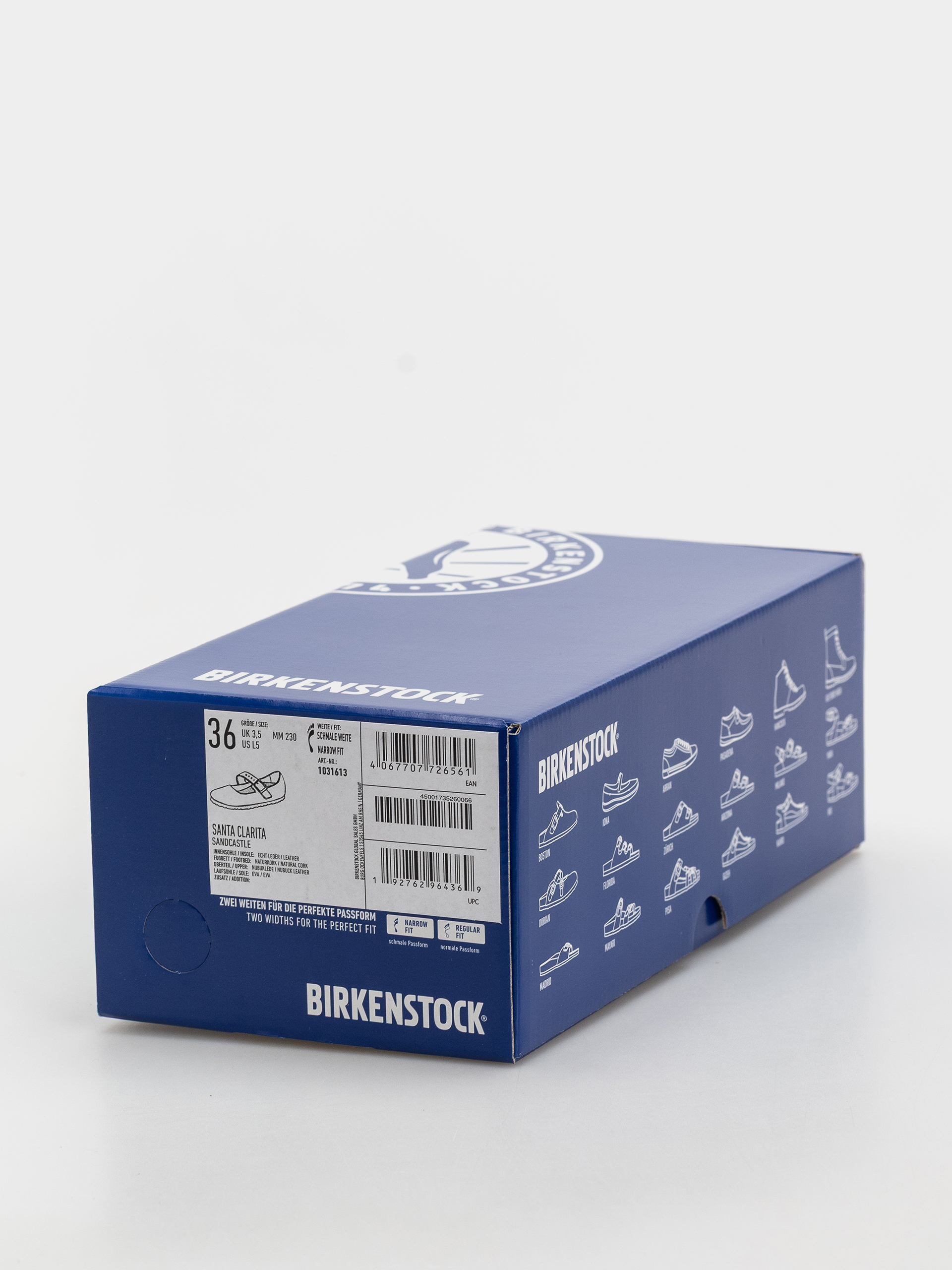 Plážovky Birkenstock Santa Clarita Nubuck Leather Narrow Wmn (sandcastle)