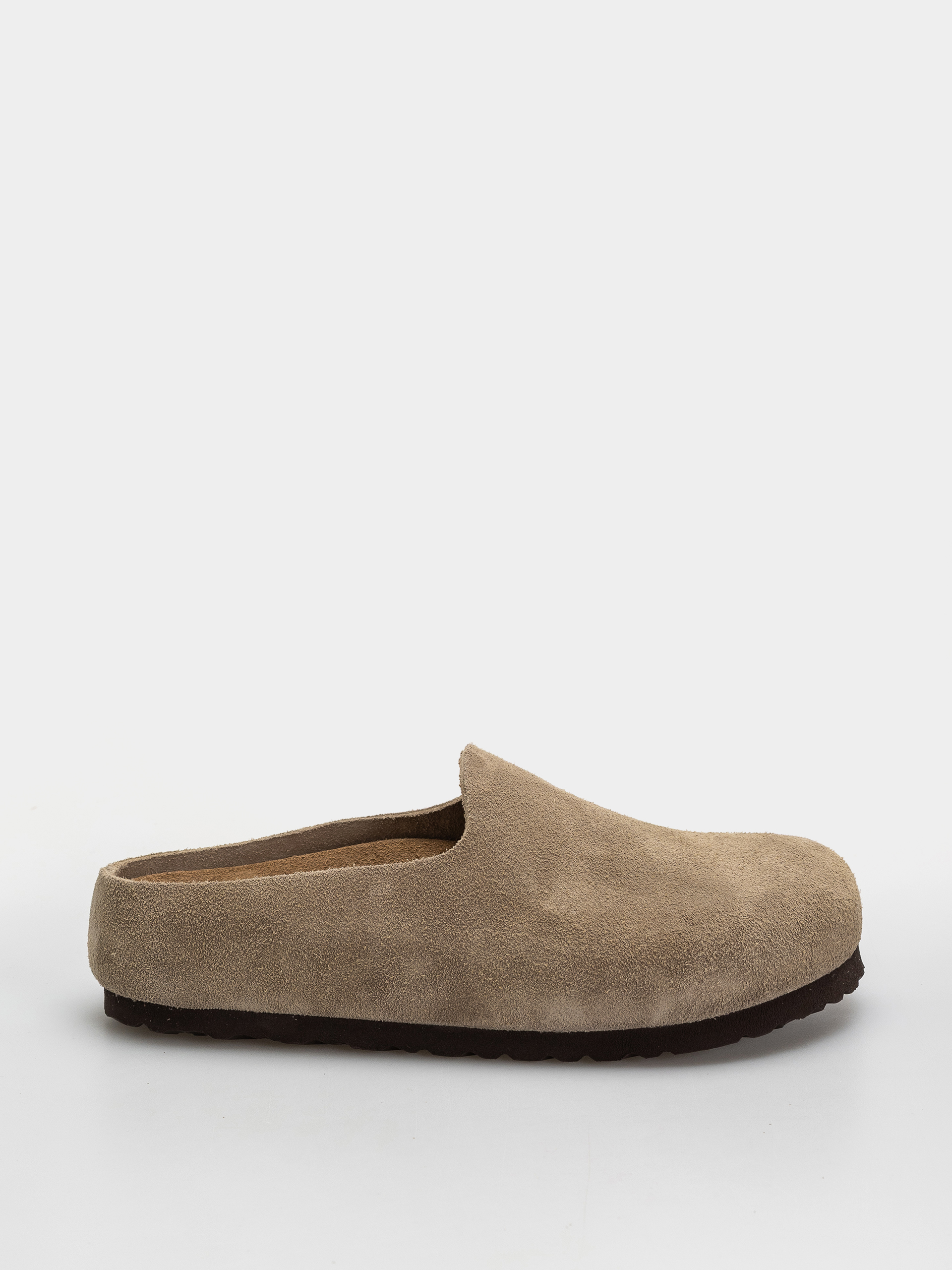 Plážovky Birkenstock Amsterdam Wrapped Suede Leather Narrow (taupe)