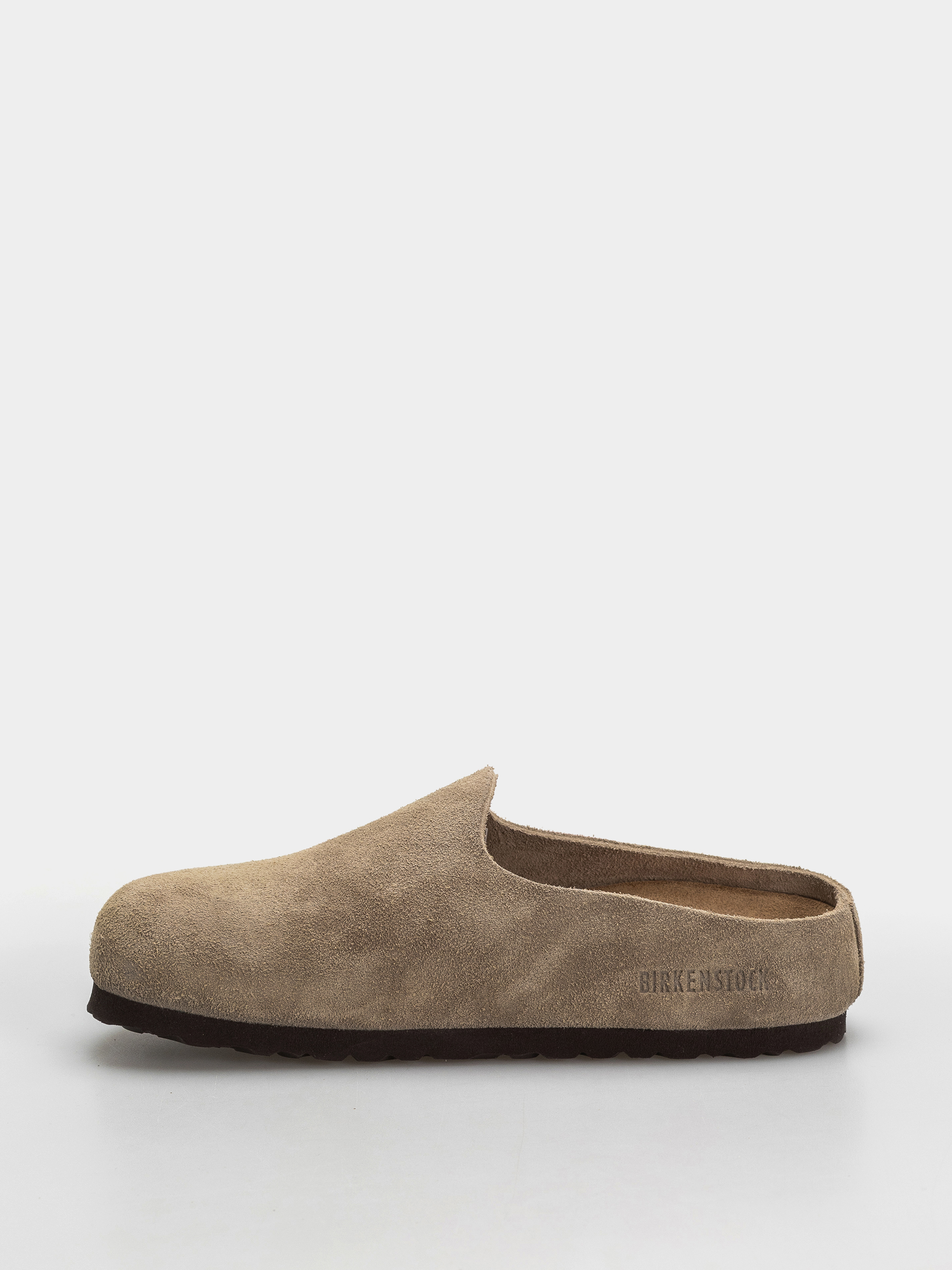 Plážovky Birkenstock Amsterdam Wrapped Suede Leather Narrow (taupe)