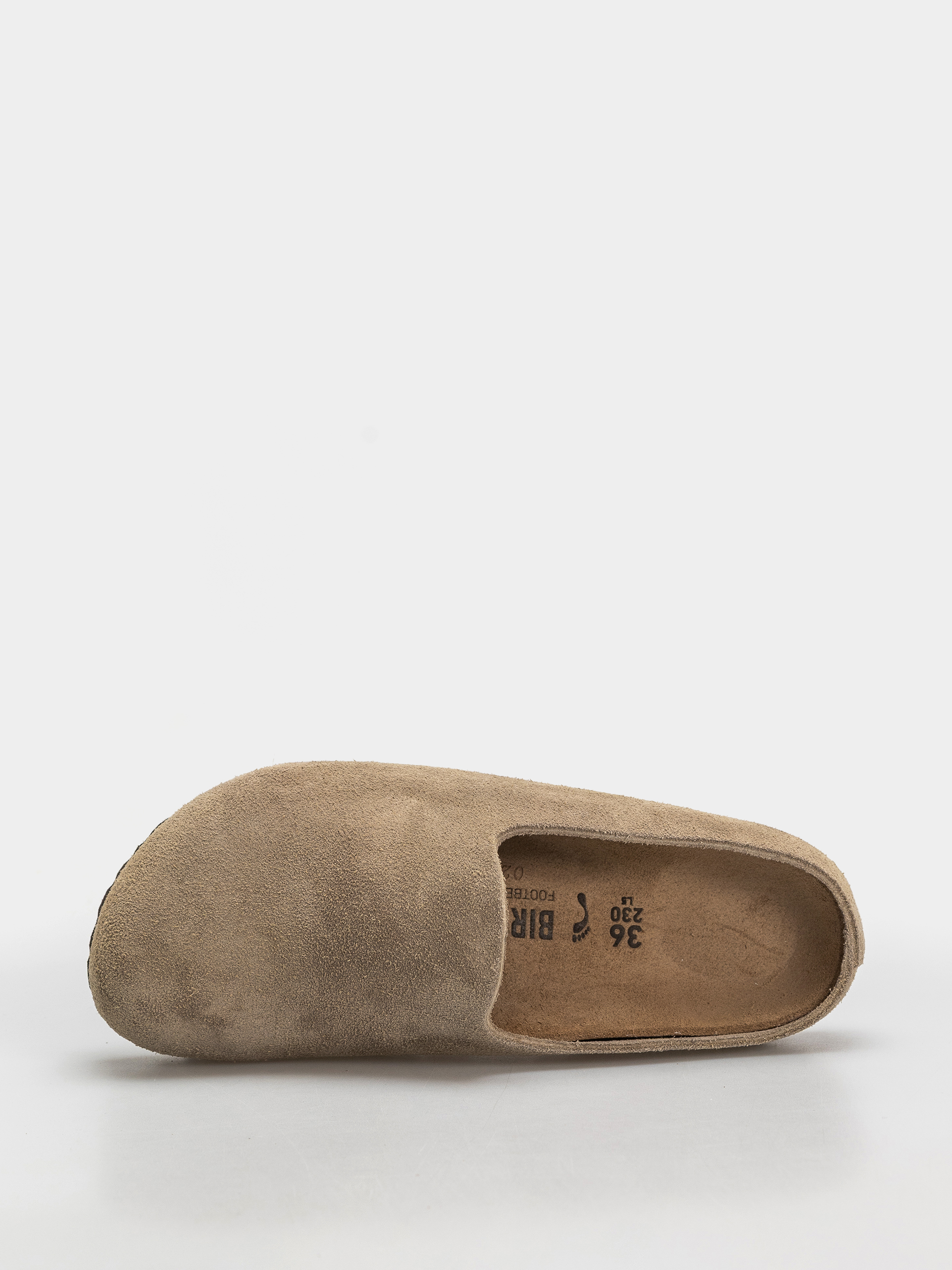 Plážovky Birkenstock Amsterdam Wrapped Suede Leather Narrow (taupe)
