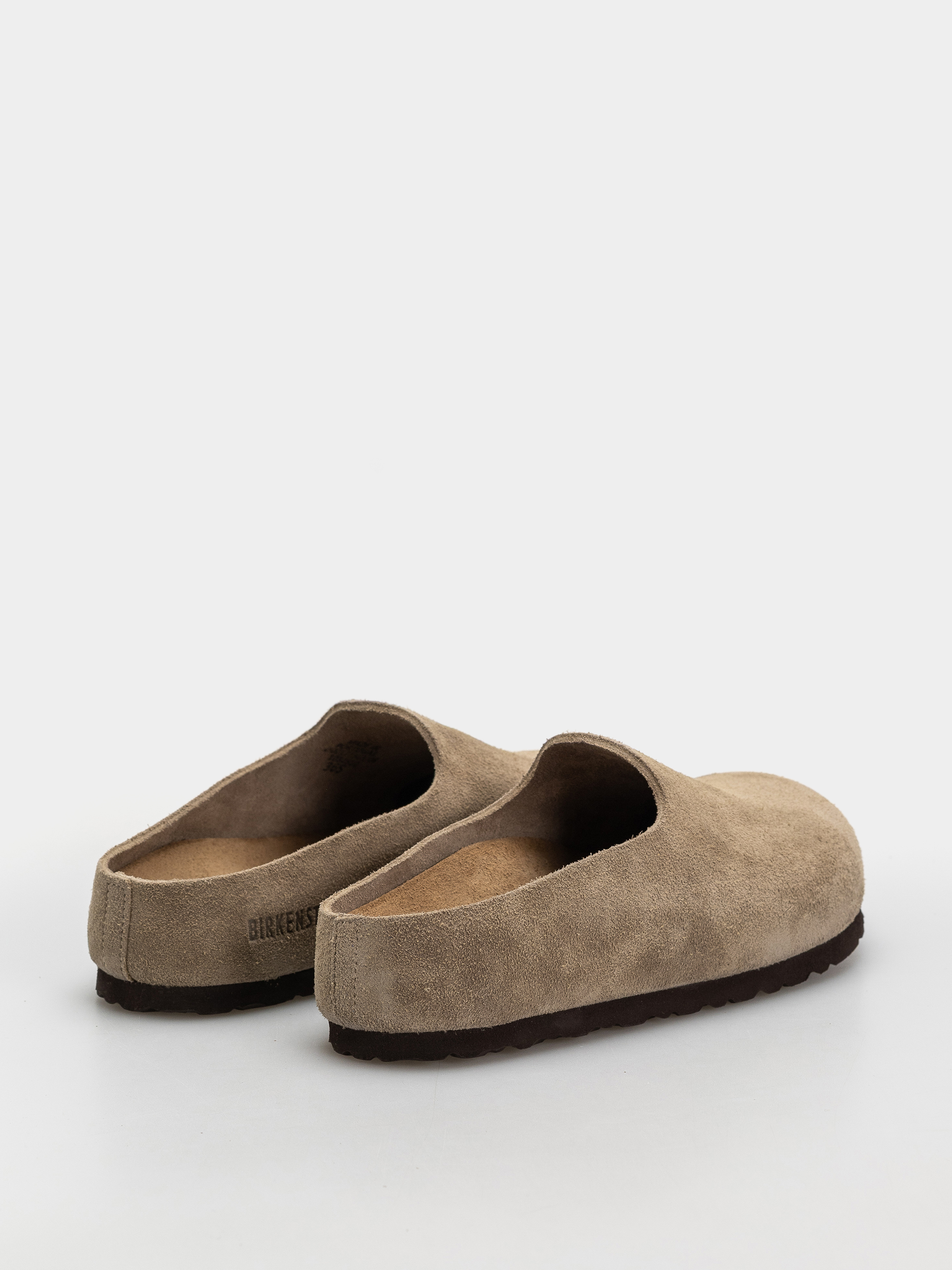 Plážovky Birkenstock Amsterdam Wrapped Suede Leather Narrow (taupe)
