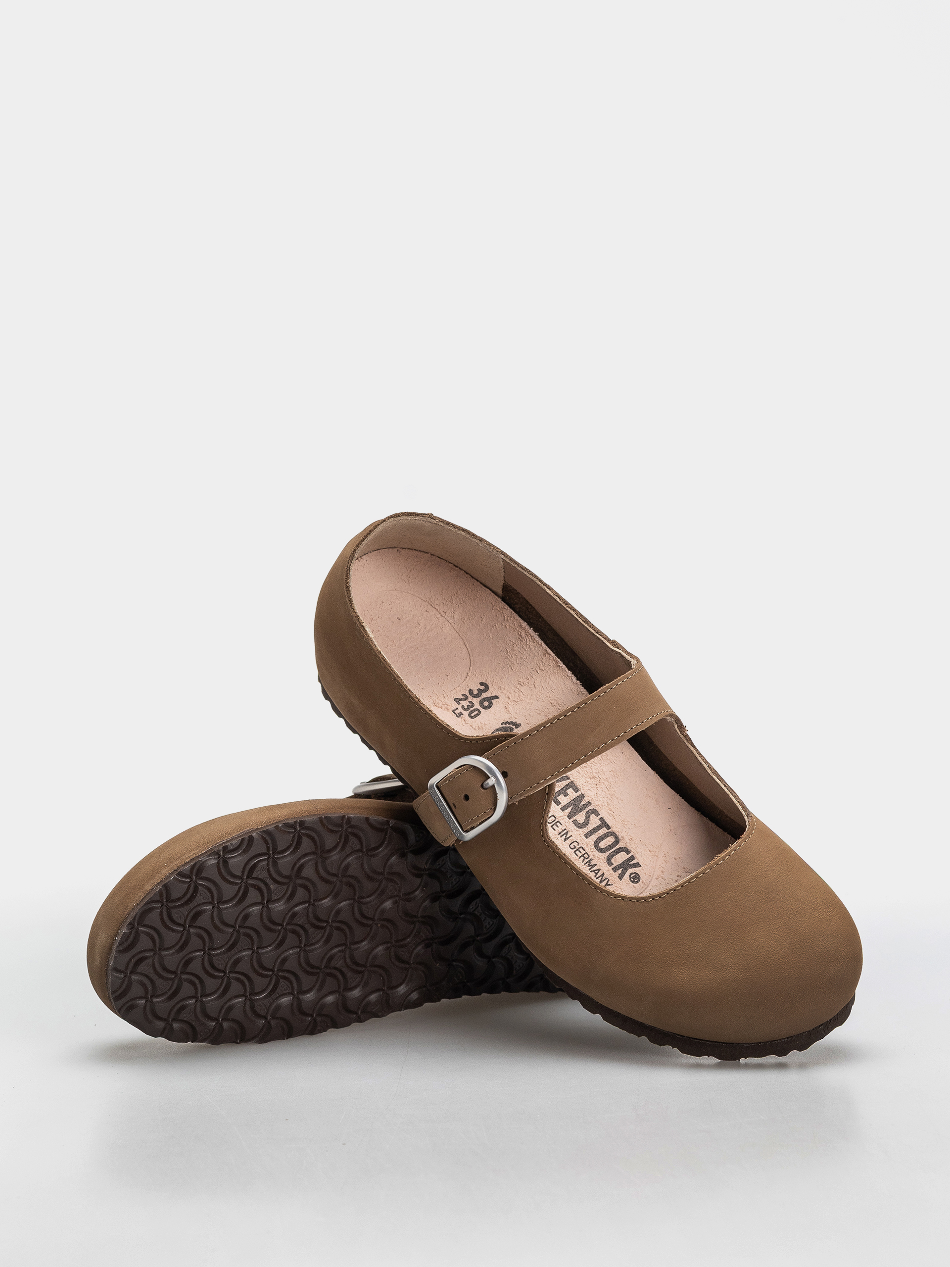 Plážovky Birkenstock Santa Clarita Nubuck Leather Narrow Wmn (dark tea)