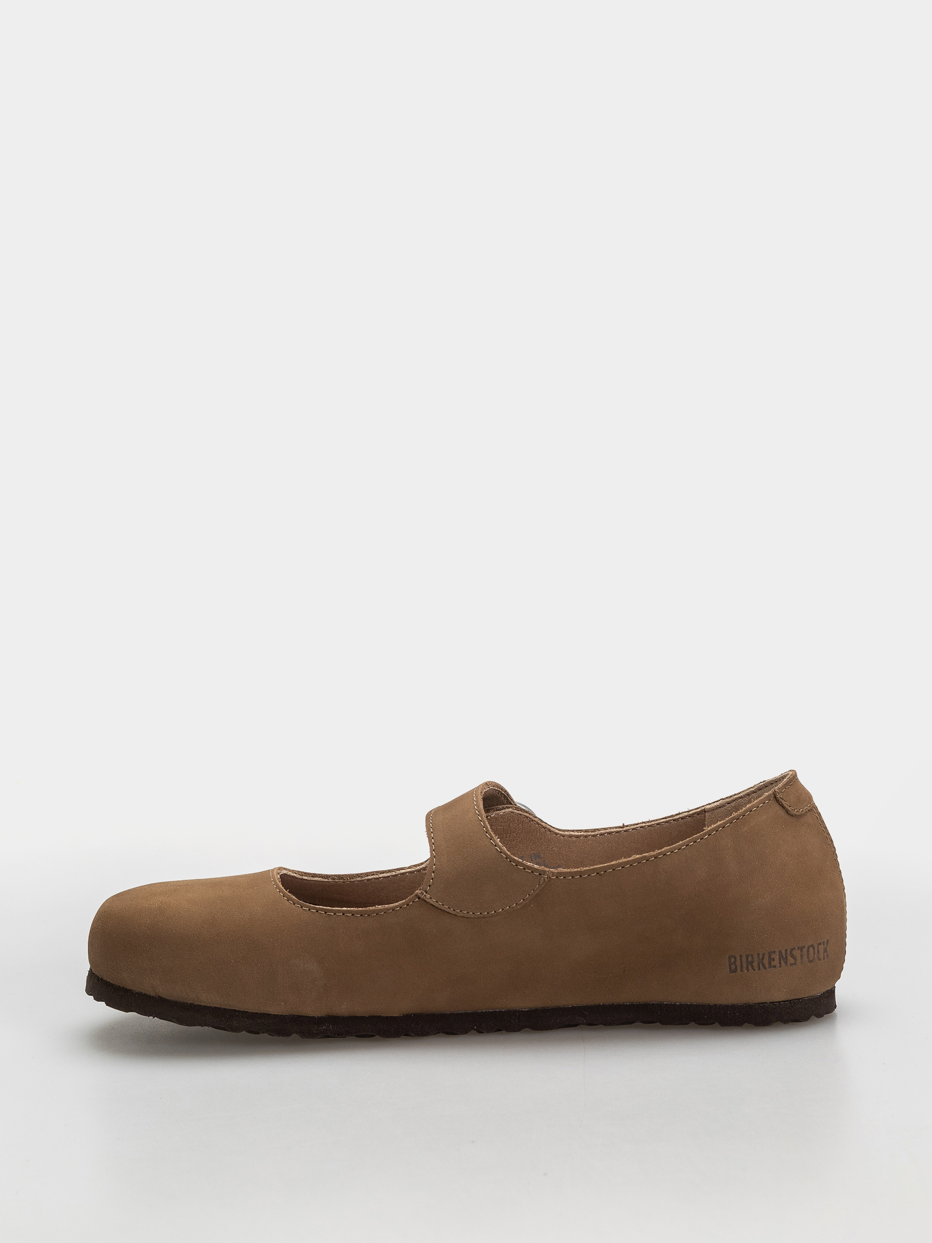 Plážovky Birkenstock Santa Clarita Nubuck Leather Narrow Wmn (dark tea)