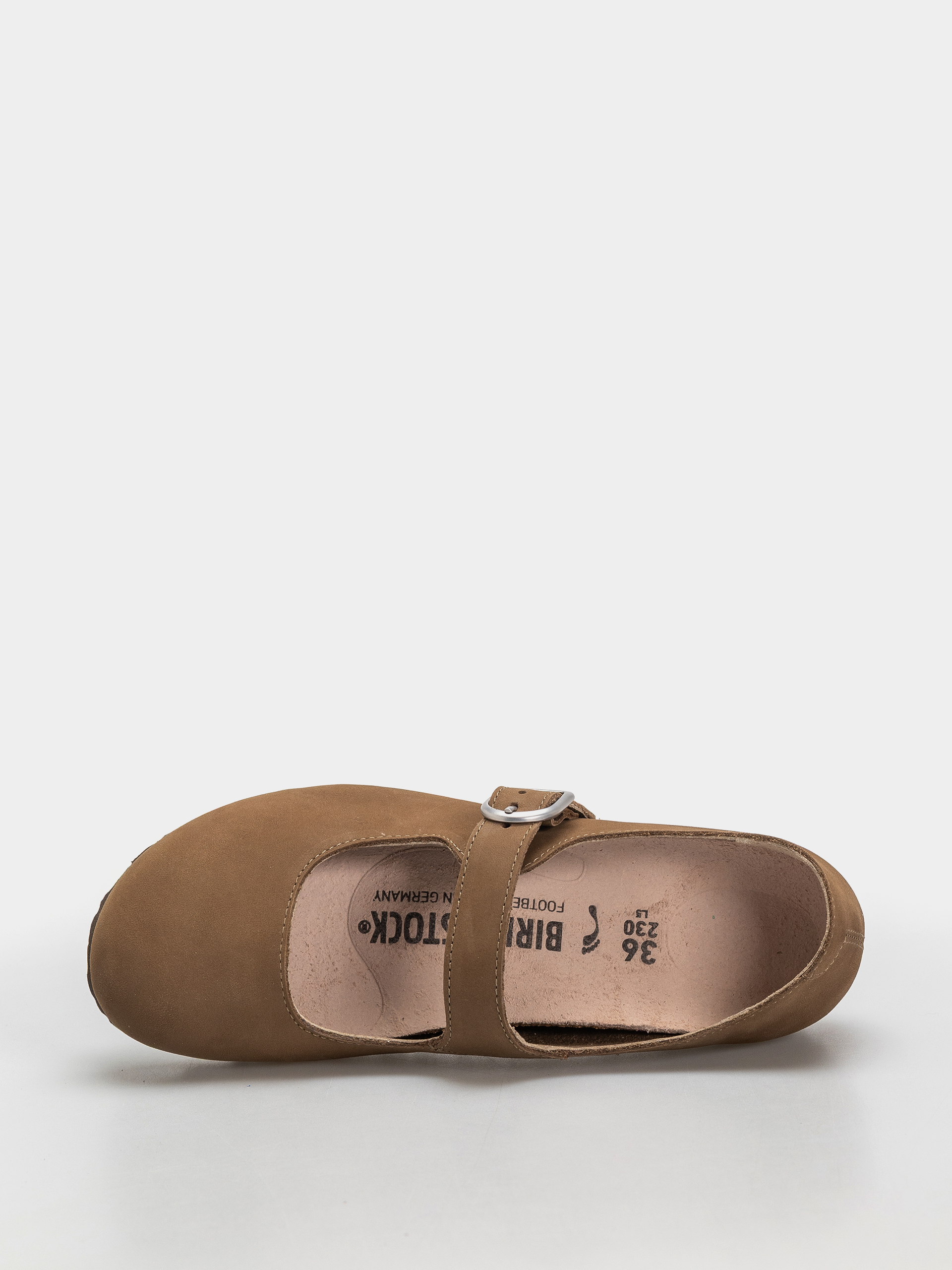 Plážovky Birkenstock Santa Clarita Nubuck Leather Narrow Wmn (dark tea)