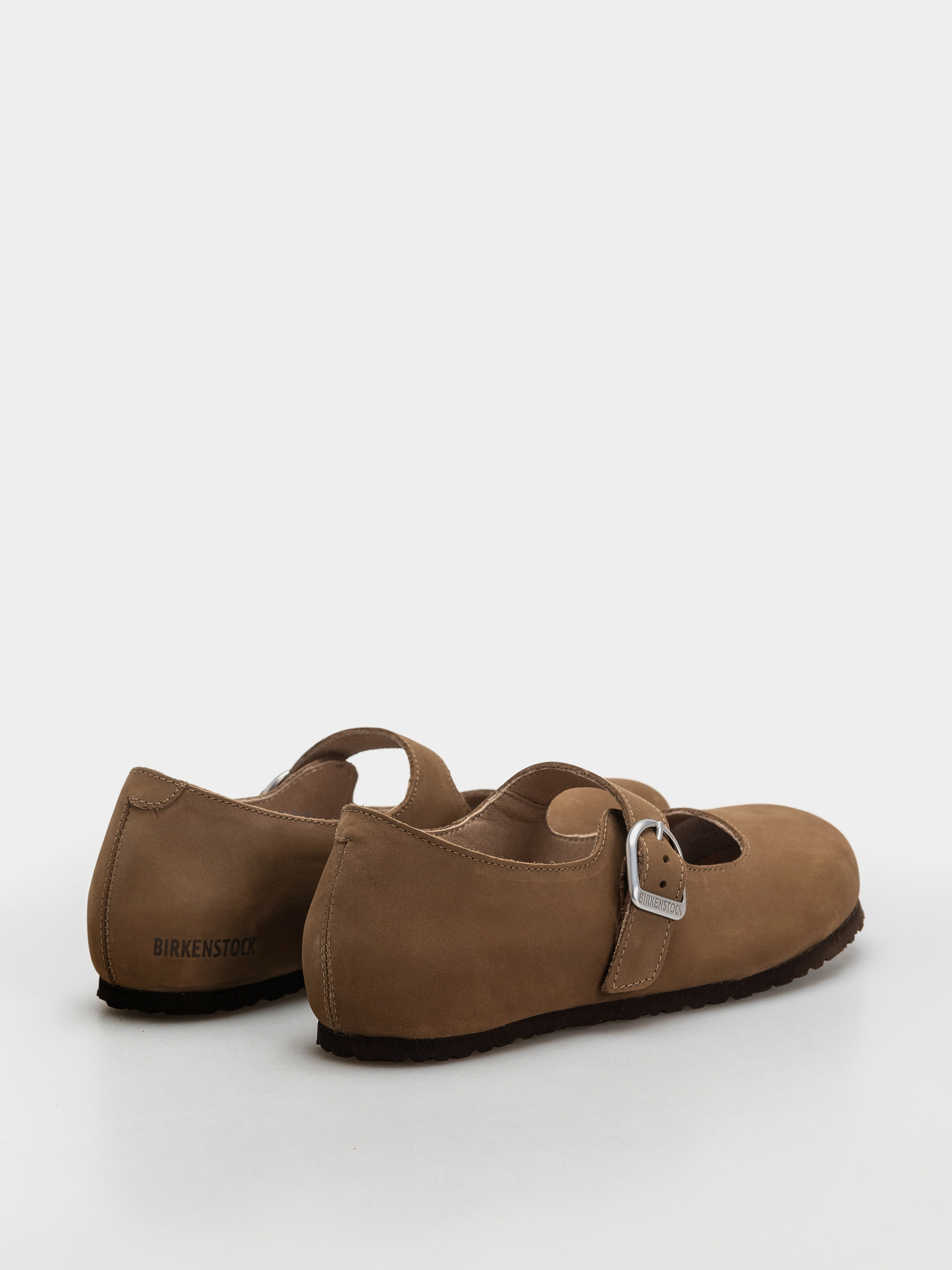 Plážovky Birkenstock Santa Clarita Nubuck Leather Narrow Wmn (dark tea)