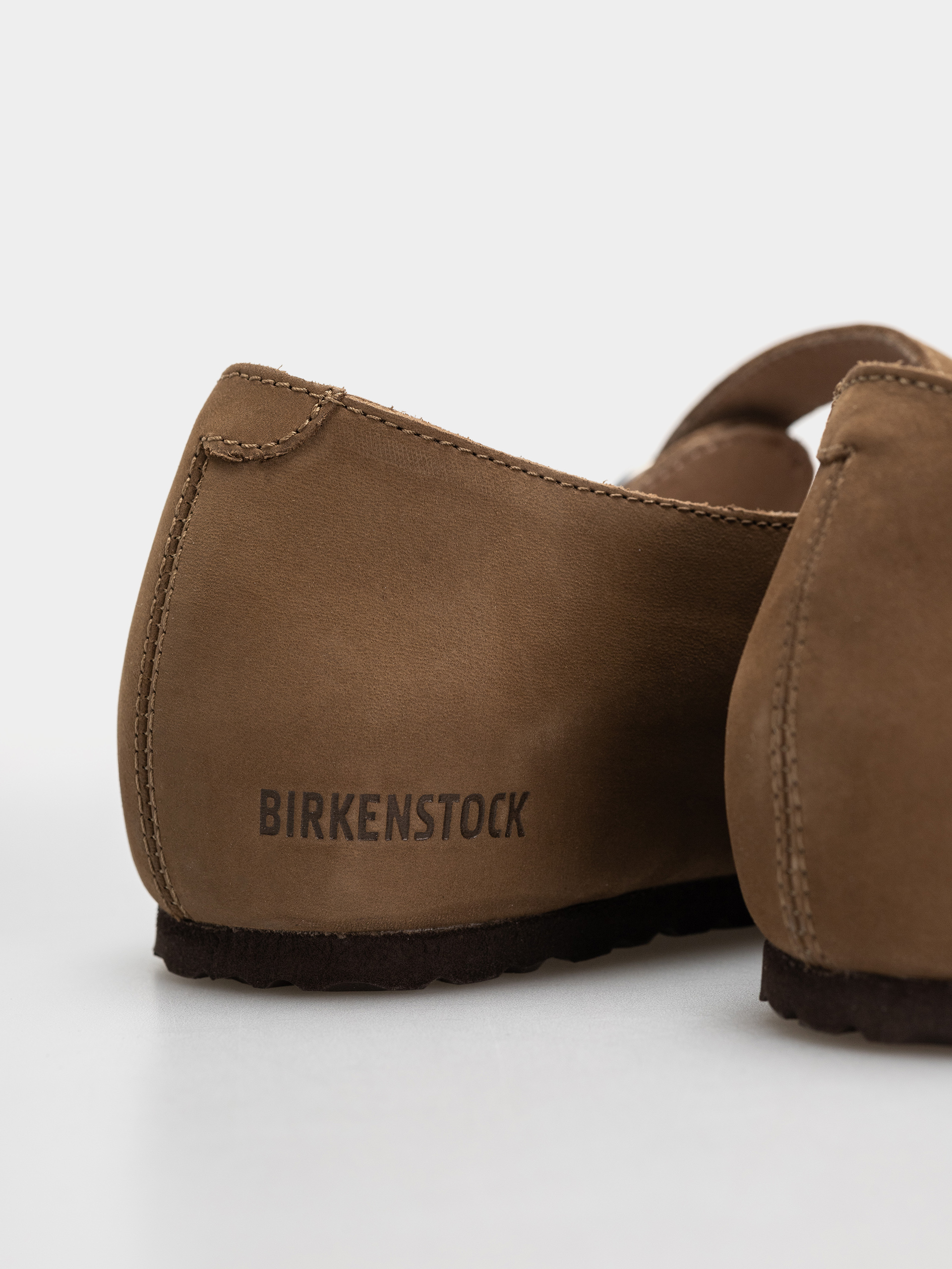 Plážovky Birkenstock Santa Clarita Nubuck Leather Narrow Wmn (dark tea)
