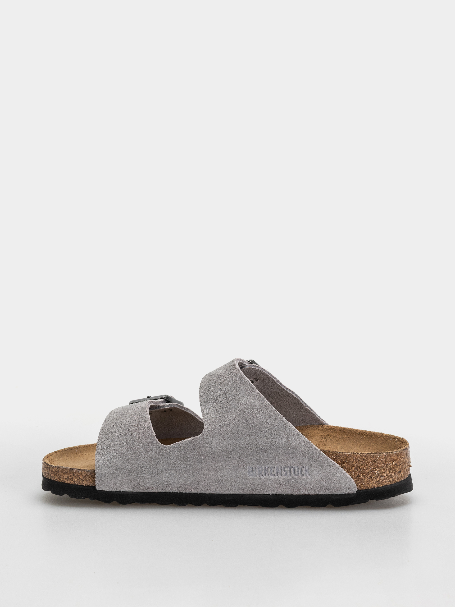 Plážovky Birkenstock Arizona Suede Leather Narrow (lavender sky)