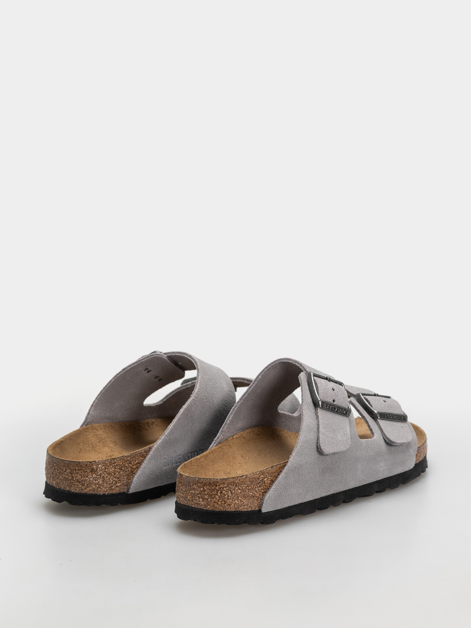 Plážovky Birkenstock Arizona Suede Leather Narrow (lavender sky)