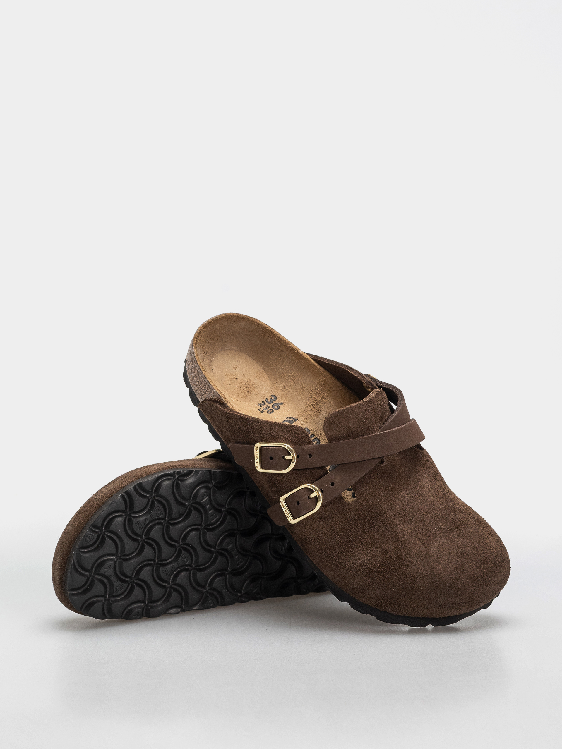 Plážovky Birkenstock Blair Suede Leather Narrow Wmn (carafe)
