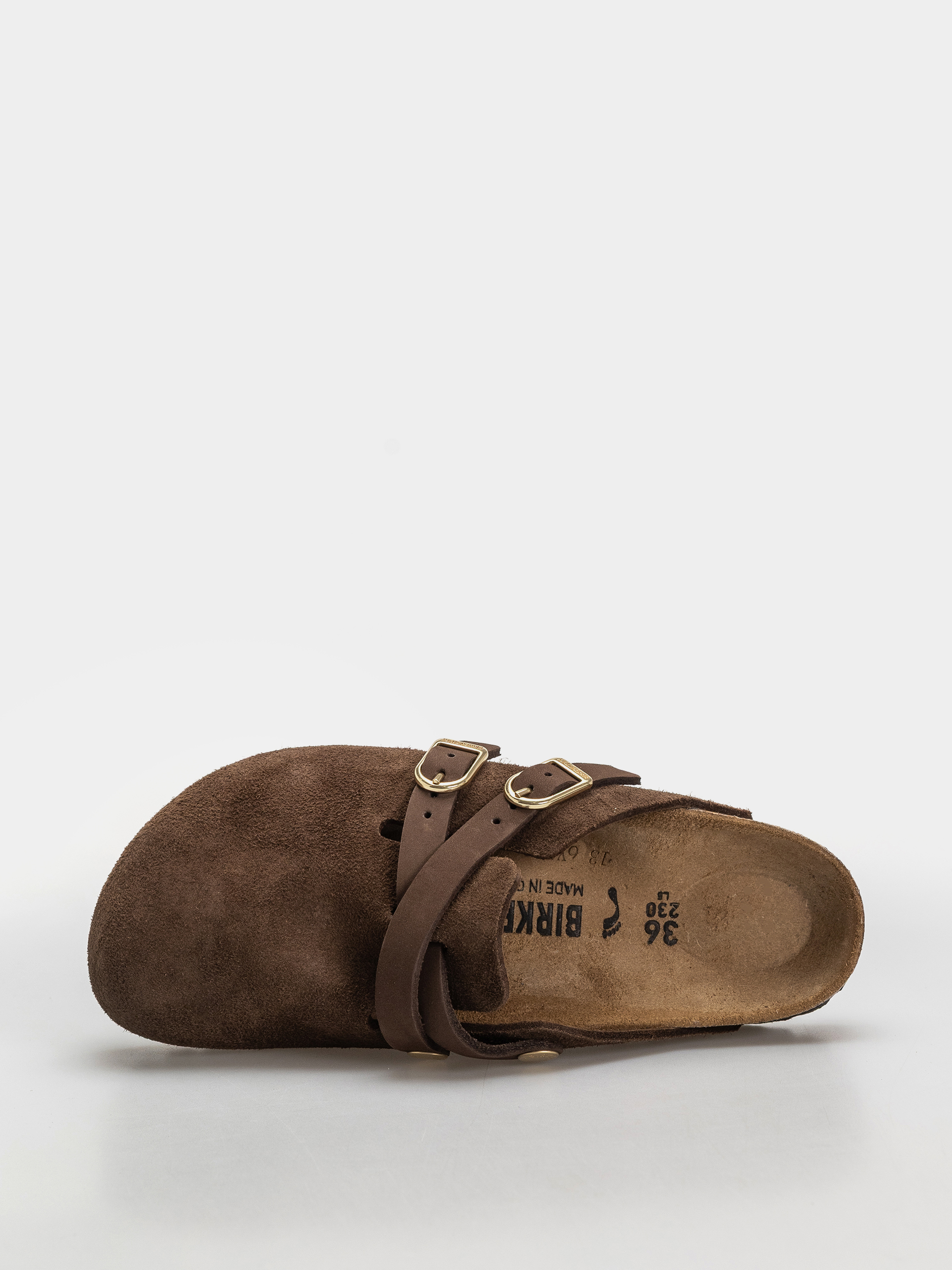 Plážovky Birkenstock Blair Suede Leather Narrow Wmn (carafe)