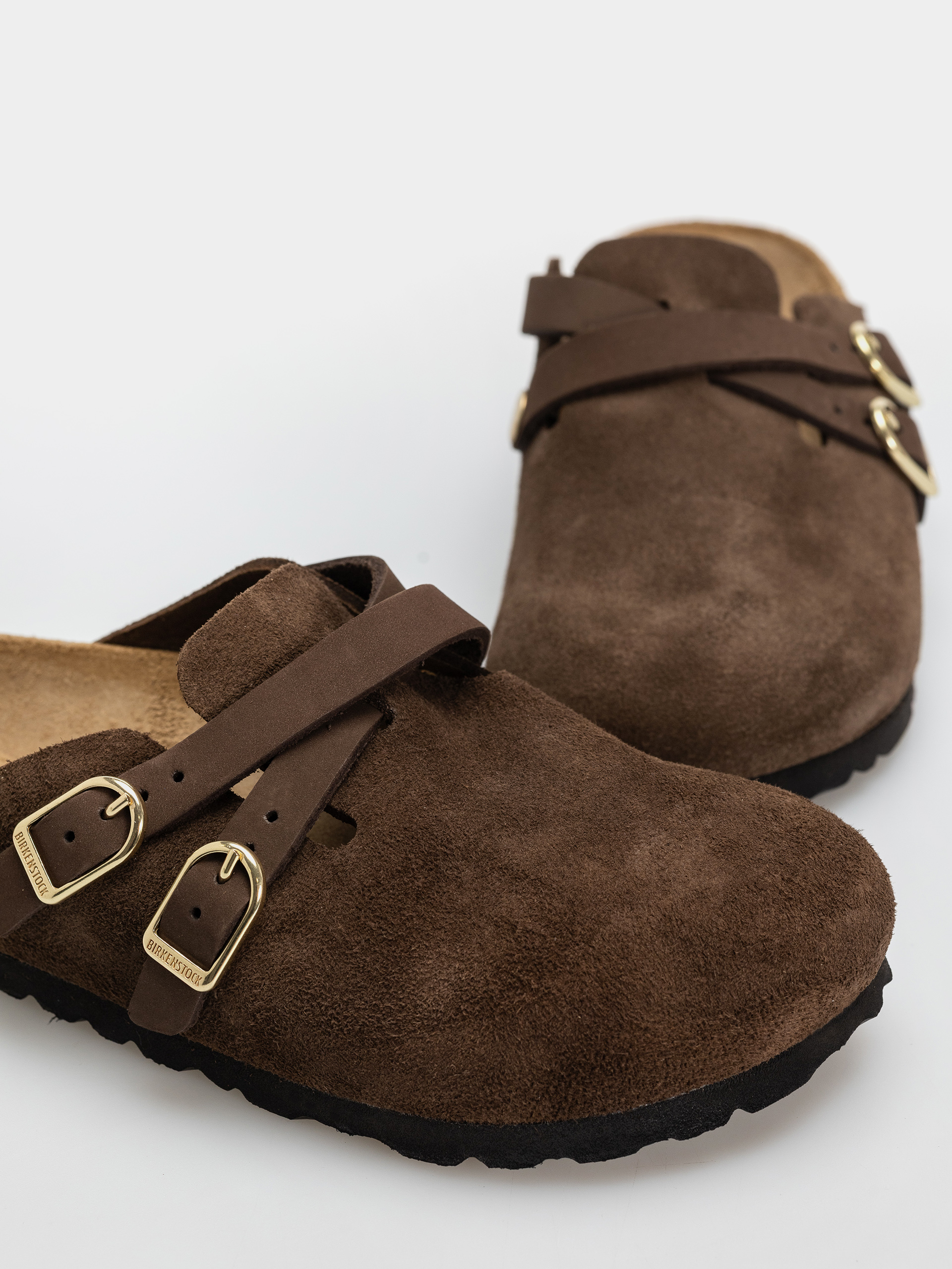 Plážovky Birkenstock Blair Suede Leather Narrow Wmn (carafe)