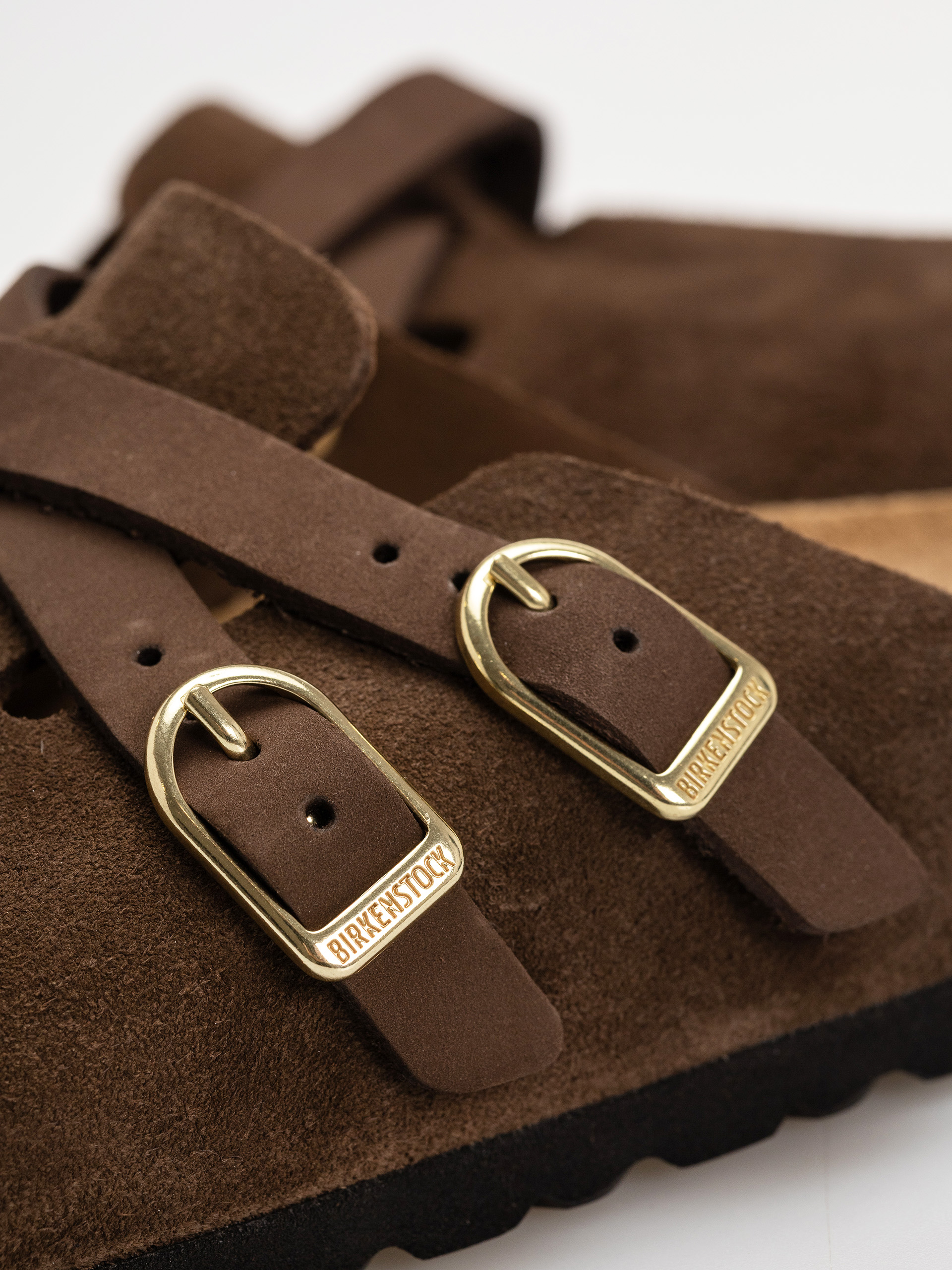 Plážovky Birkenstock Blair Suede Leather Narrow Wmn (carafe)