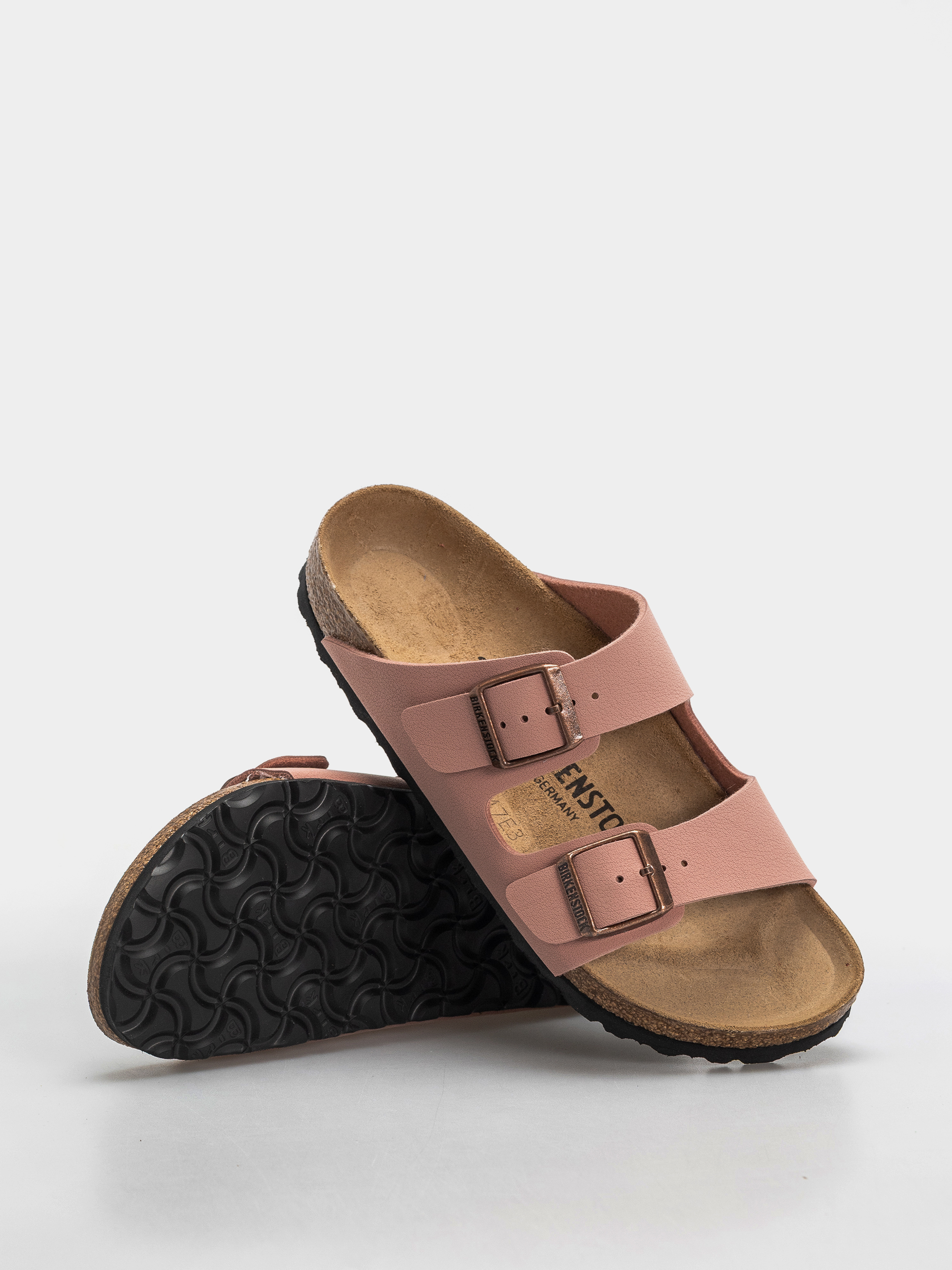 Plážovky Birkenstock Arizona Birkibuc Narrow (pink clay)