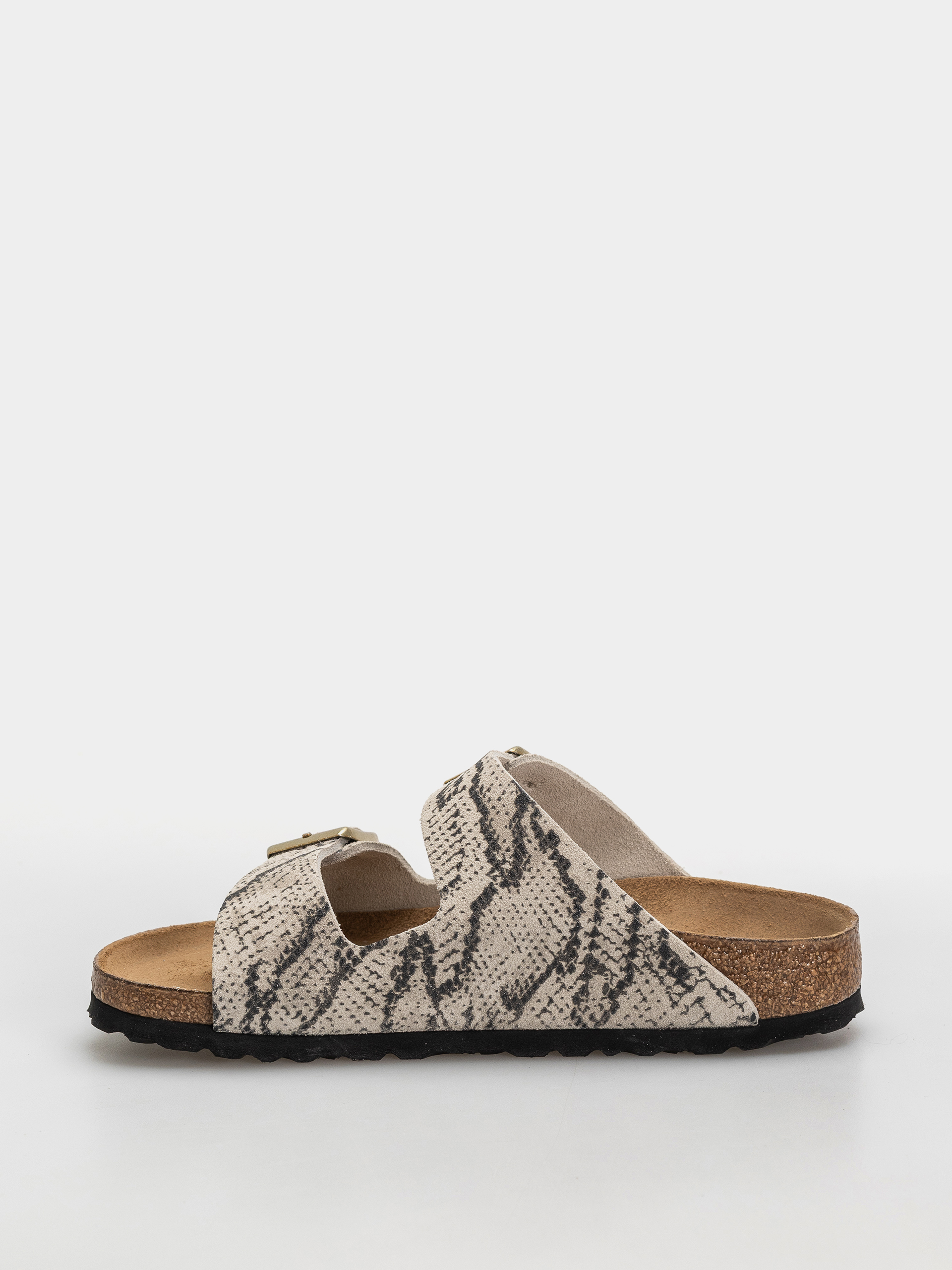 Plážovky Birkenstock Arizona Suede Leather Narrow Wmn (snake oyster)