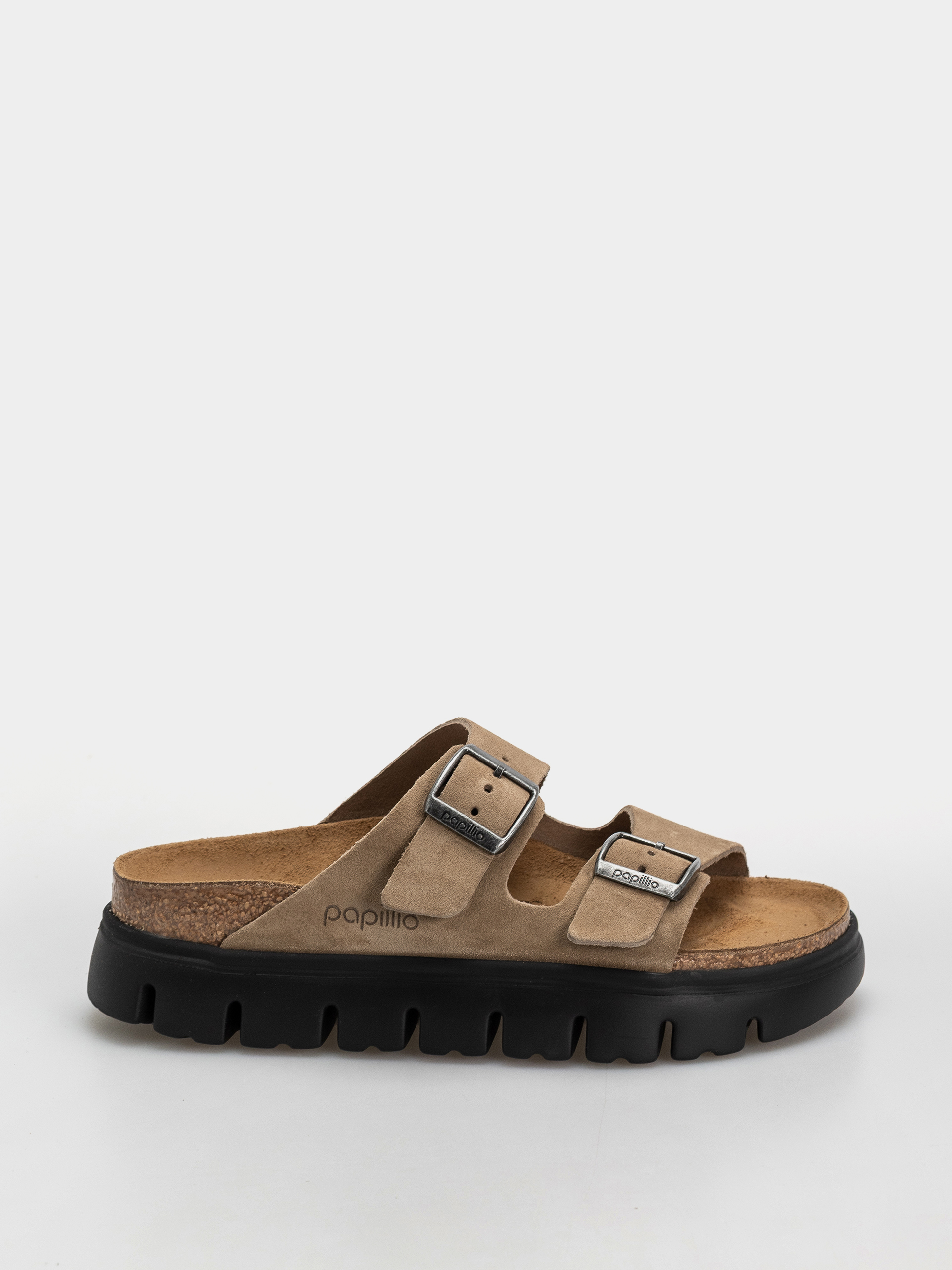 Plu00e1u017eovky Birkenstock Arizona Chunky Suede Leather Narrow Wmn (gray taupe)