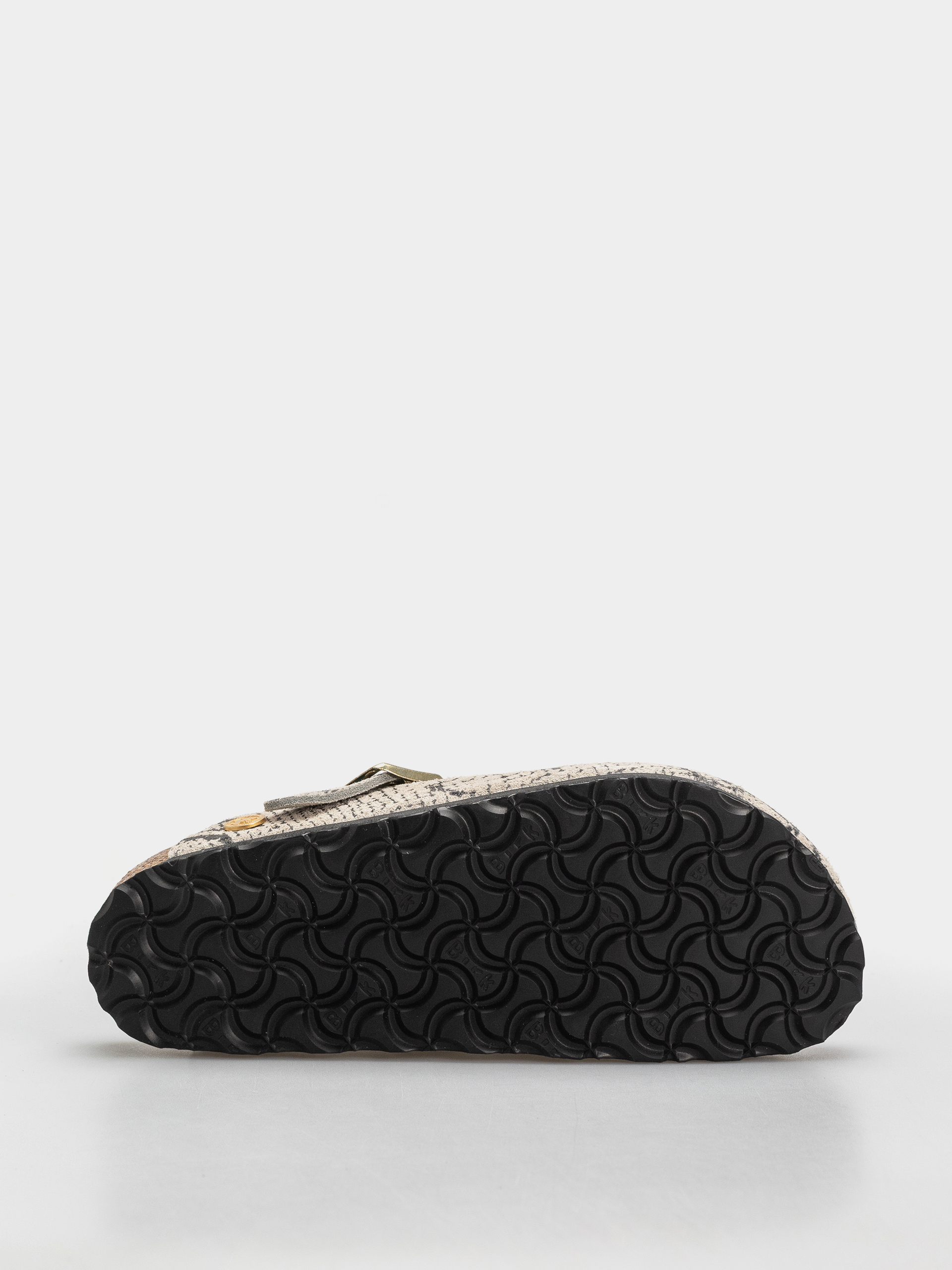 Plážovky Birkenstock Boston Rivet Logo Suede Leather Narrow Wmn (snake oyster)