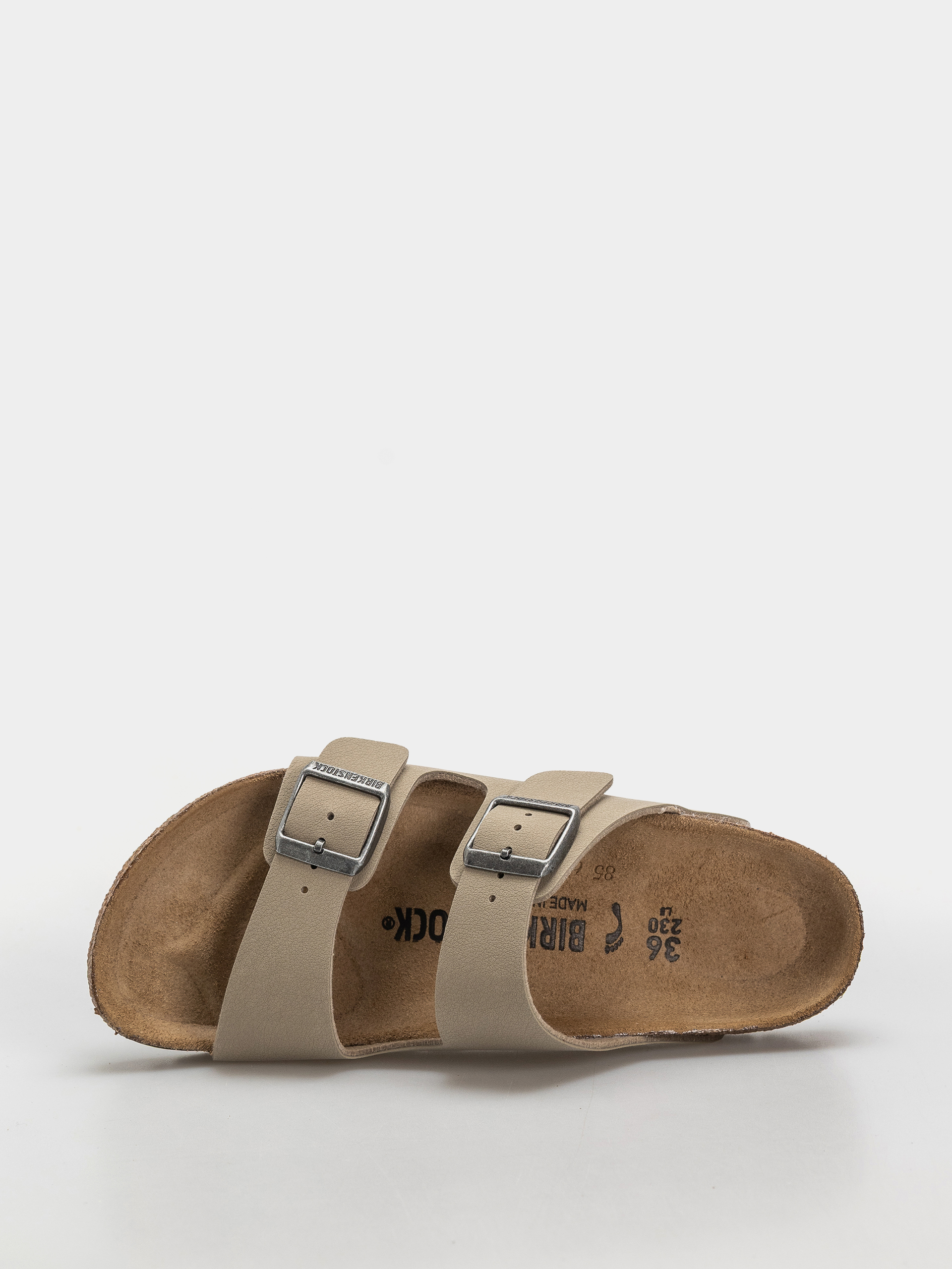 Plážovky Birkenstock Arizona Birko Flor Narrow (faded khaki/dark brown os)