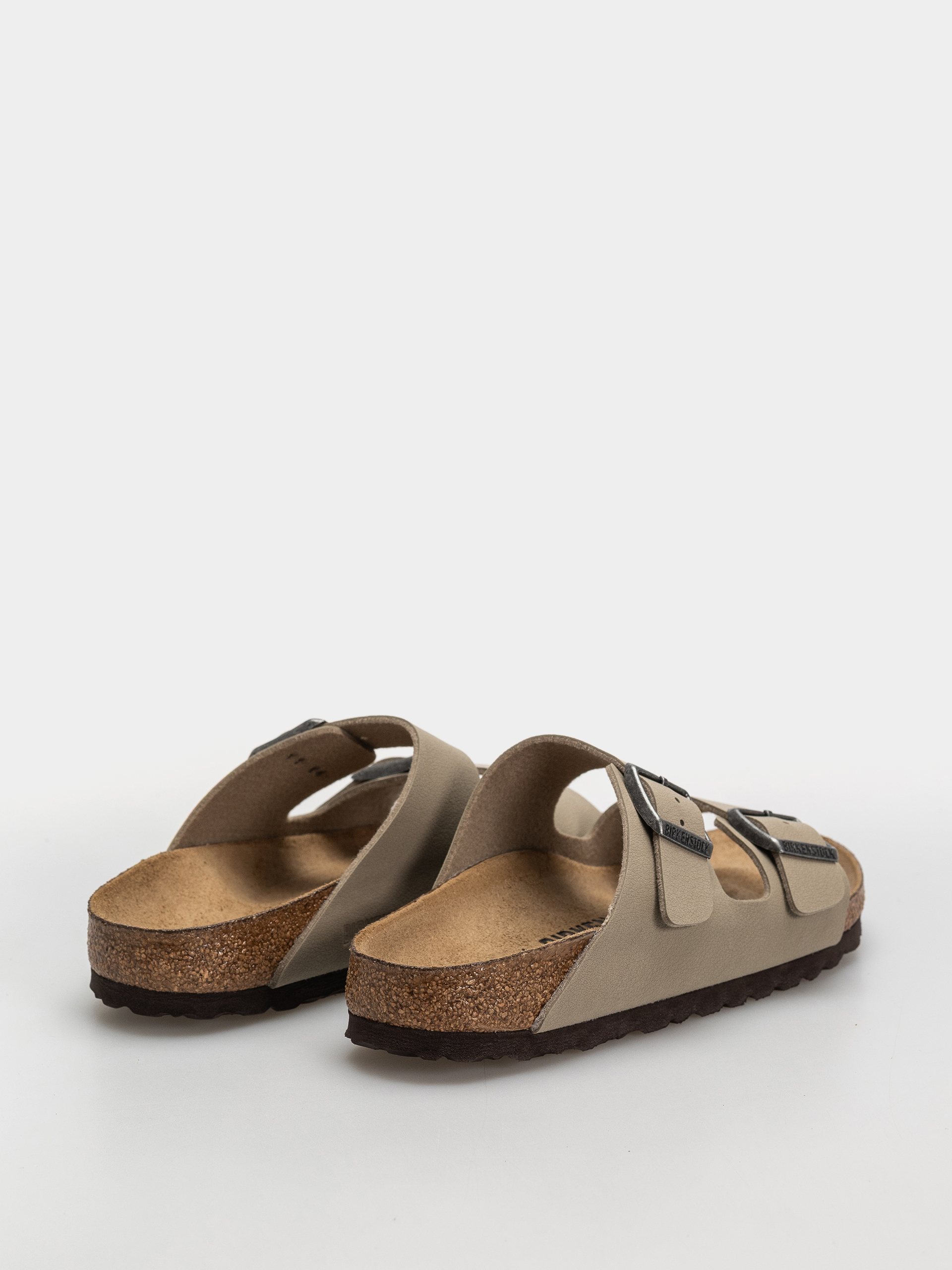 Plážovky Birkenstock Arizona Birko Flor Narrow (faded khaki/dark brown os)