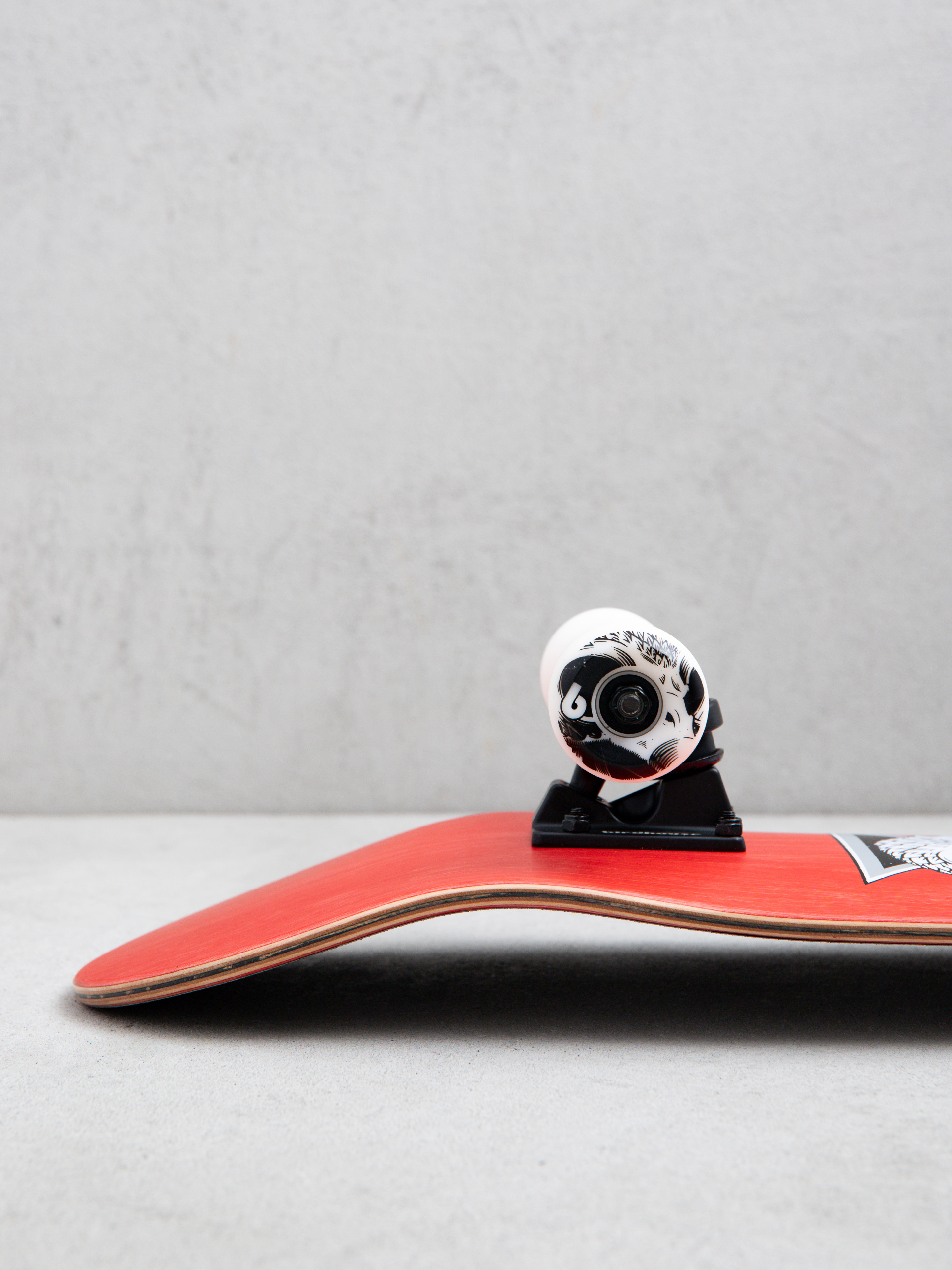 Skateboard Birdhouse Hawk Skull 2 (red)