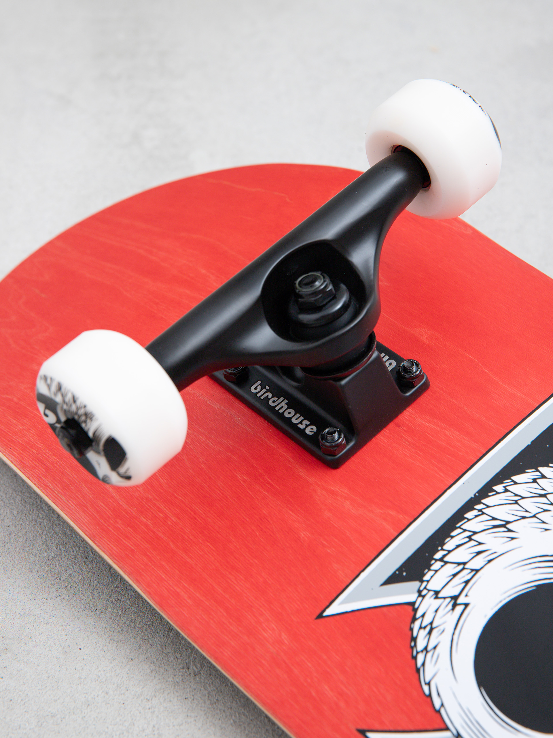 Skateboard Birdhouse Hawk Skull 2 (red)