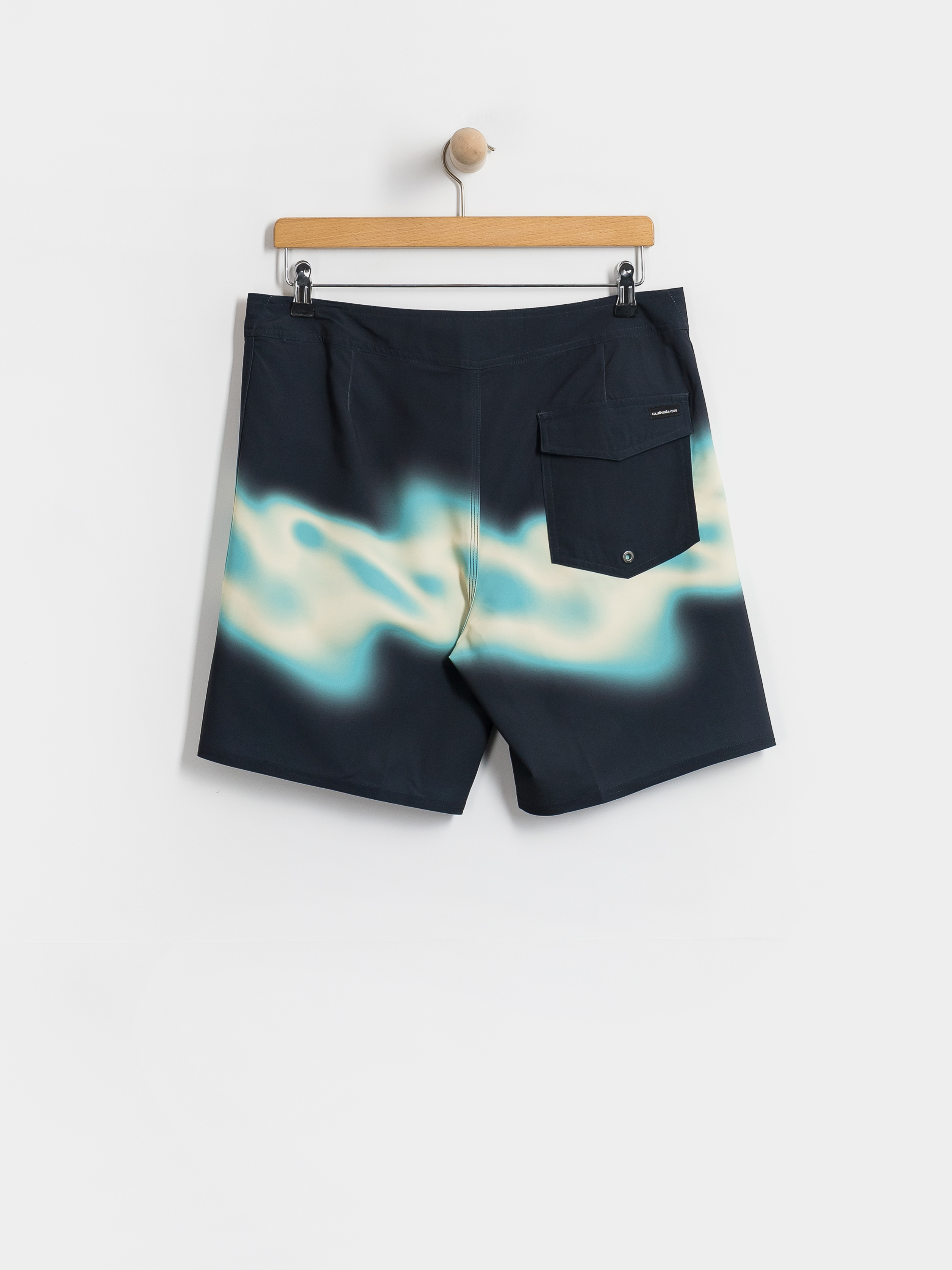 Plážové kraťasy Quiksilver Surfsilk Straight 18 (dark navy thermo stripe)