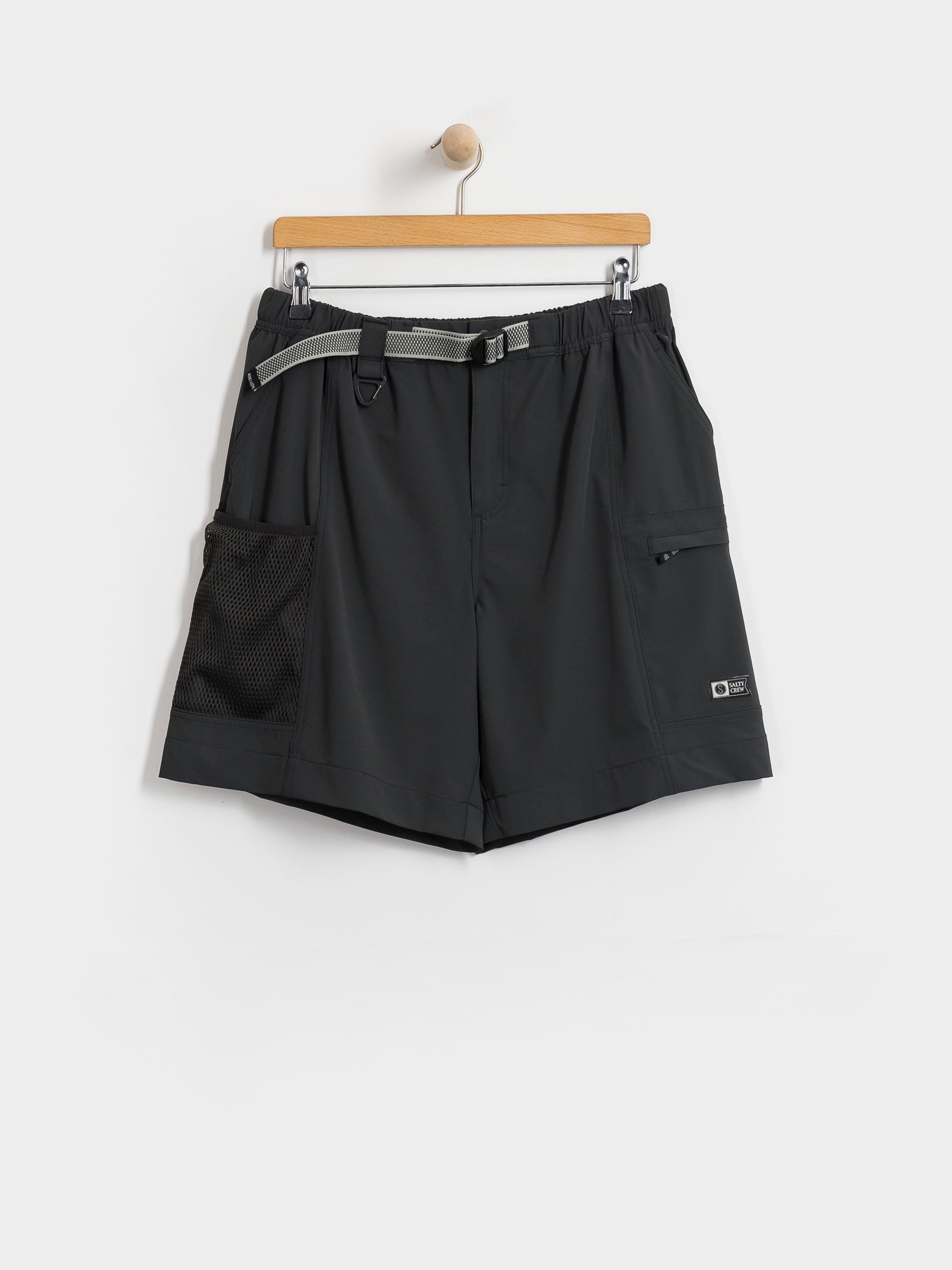 Kraťasy Salty Crew Net Walshort (pirate black)