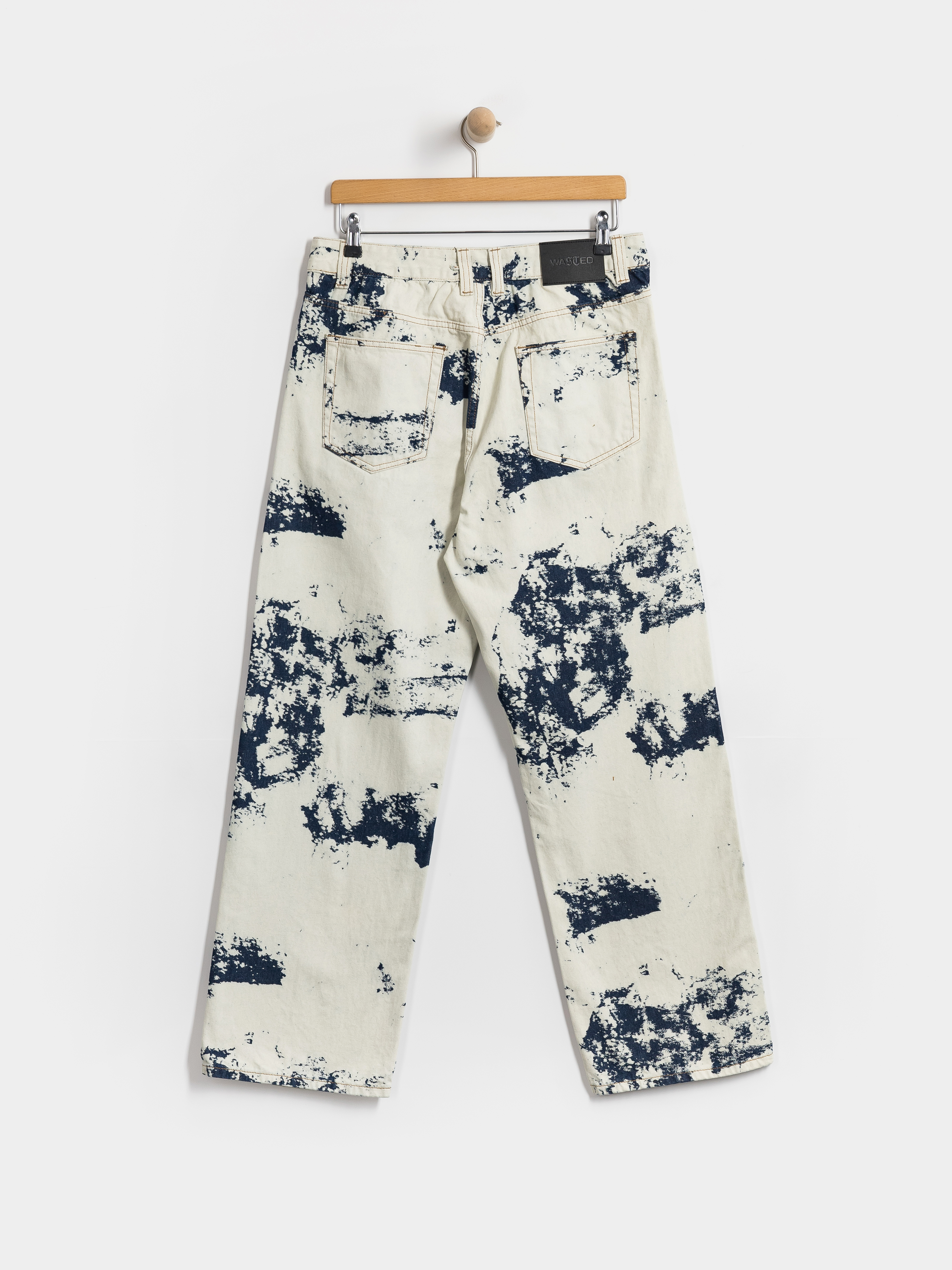 Kalhoty Wasted Paris Bleached Manc (acid washed blue)