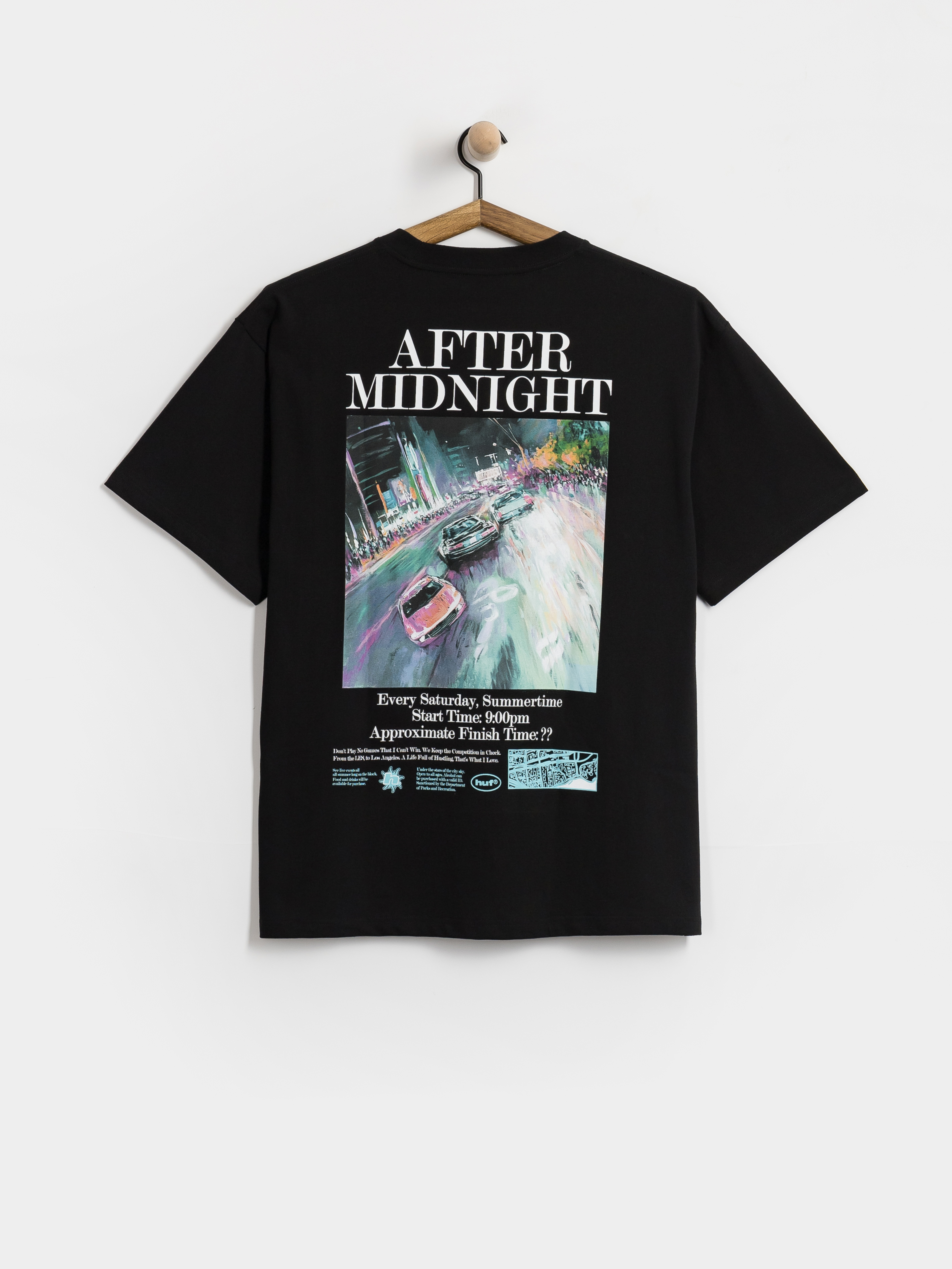 Tričko HUF After Midnight (black)