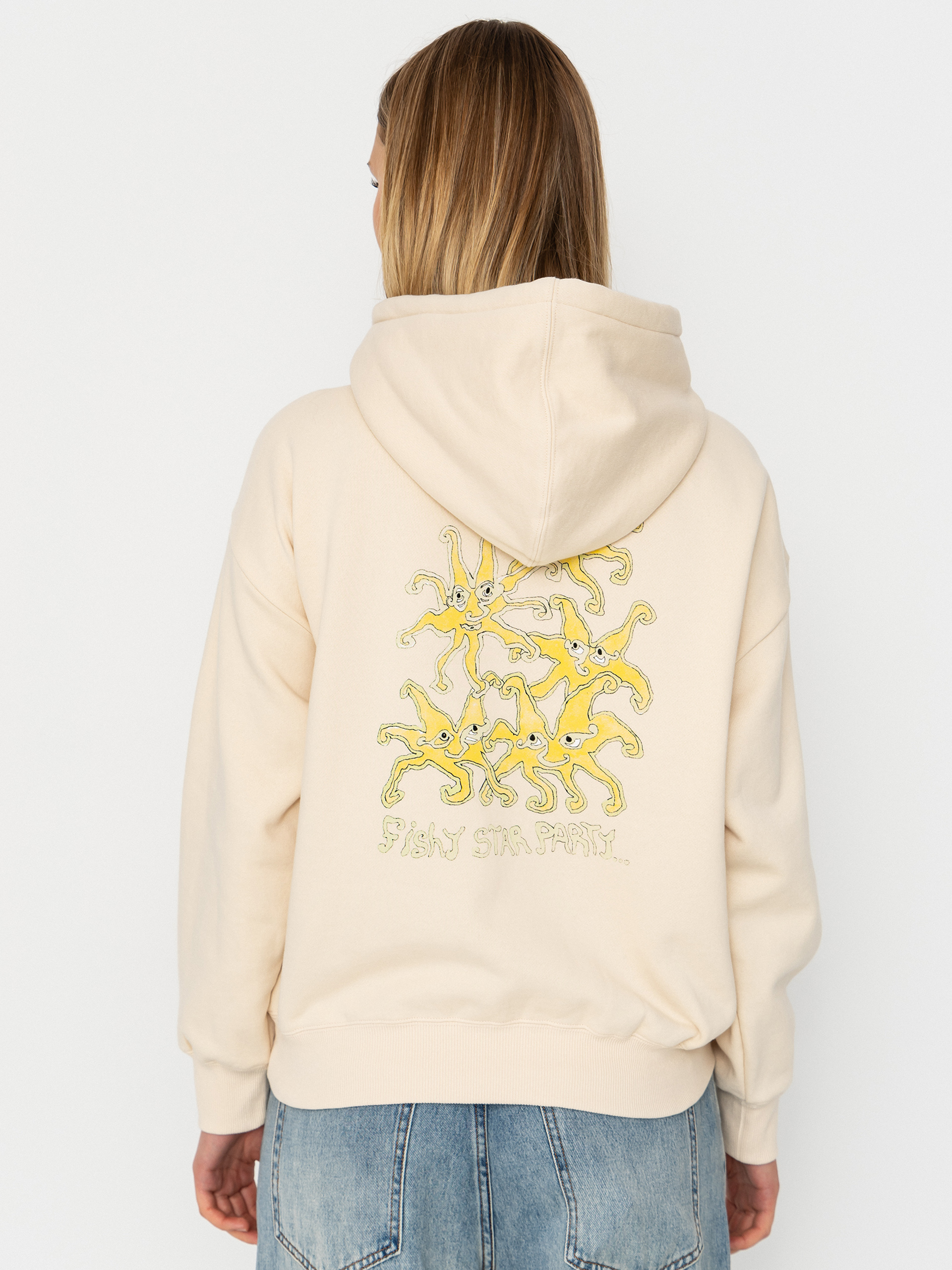 Mikina s kapucí Volcom Moove On HD Wmn (vintage white)