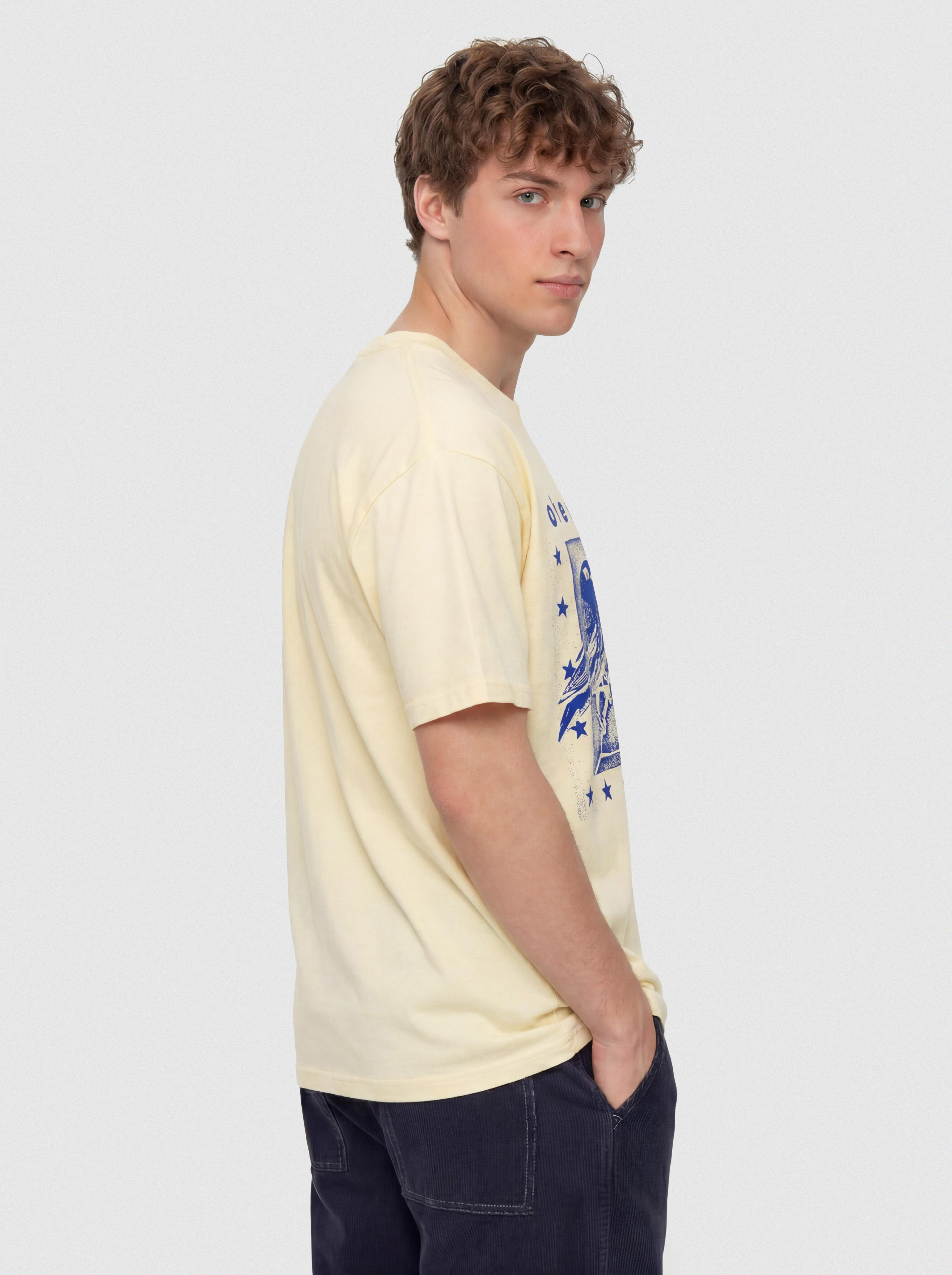 Tričko OBEY Fly Away (pale yellow)