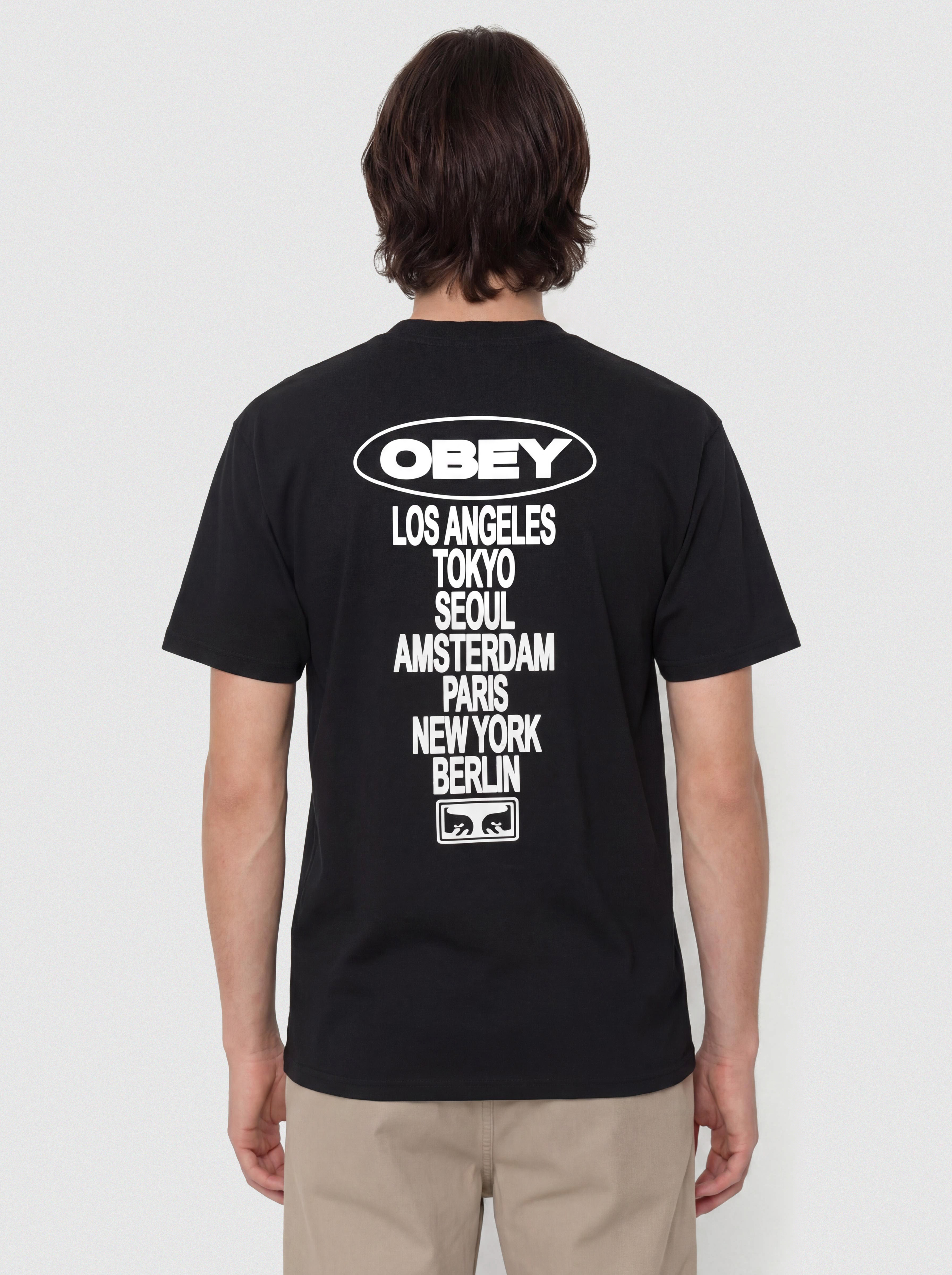 Tričko OBEY Global Impact (black)