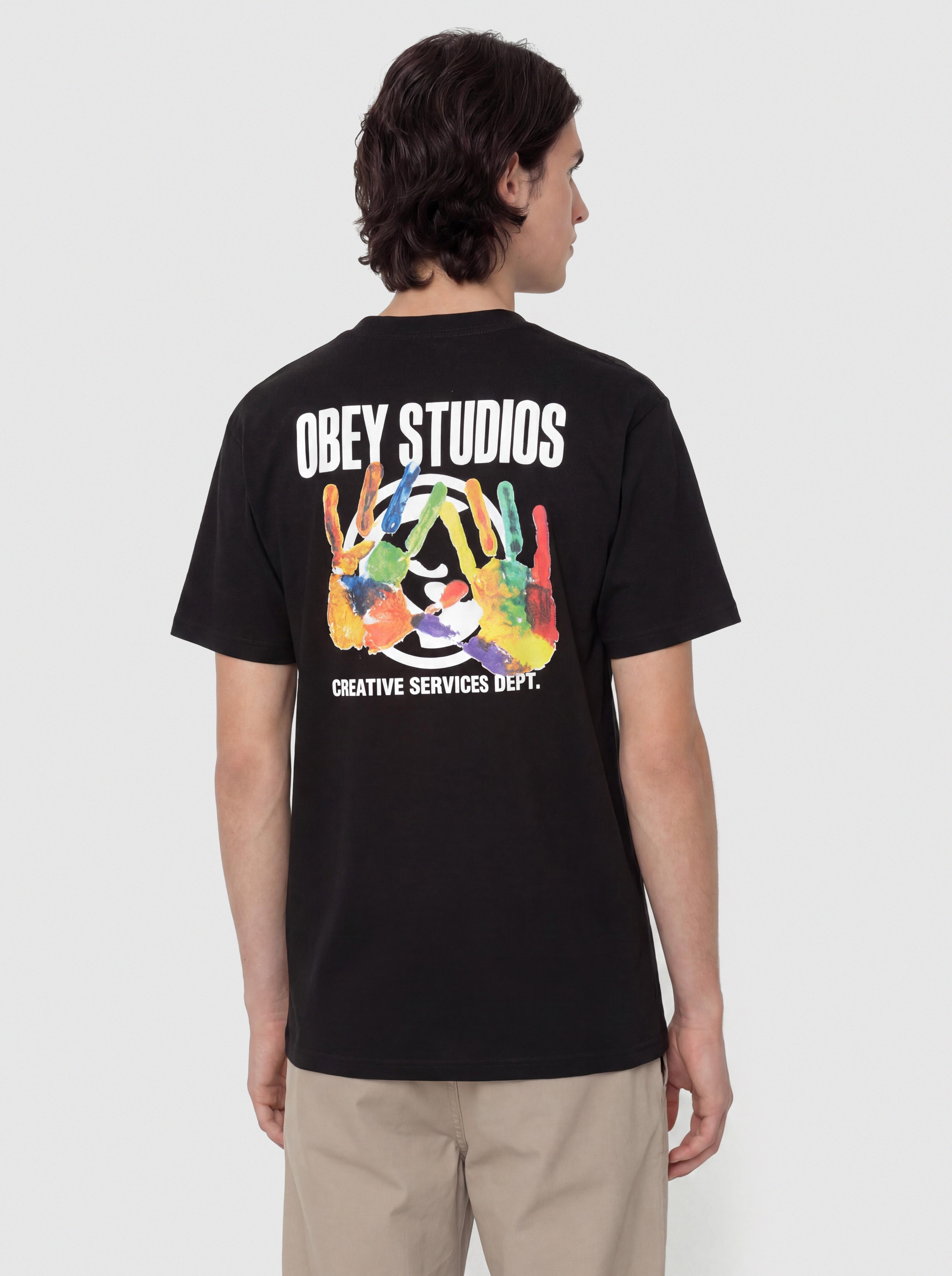 Tričko OBEY Creative Services Dept. (black)