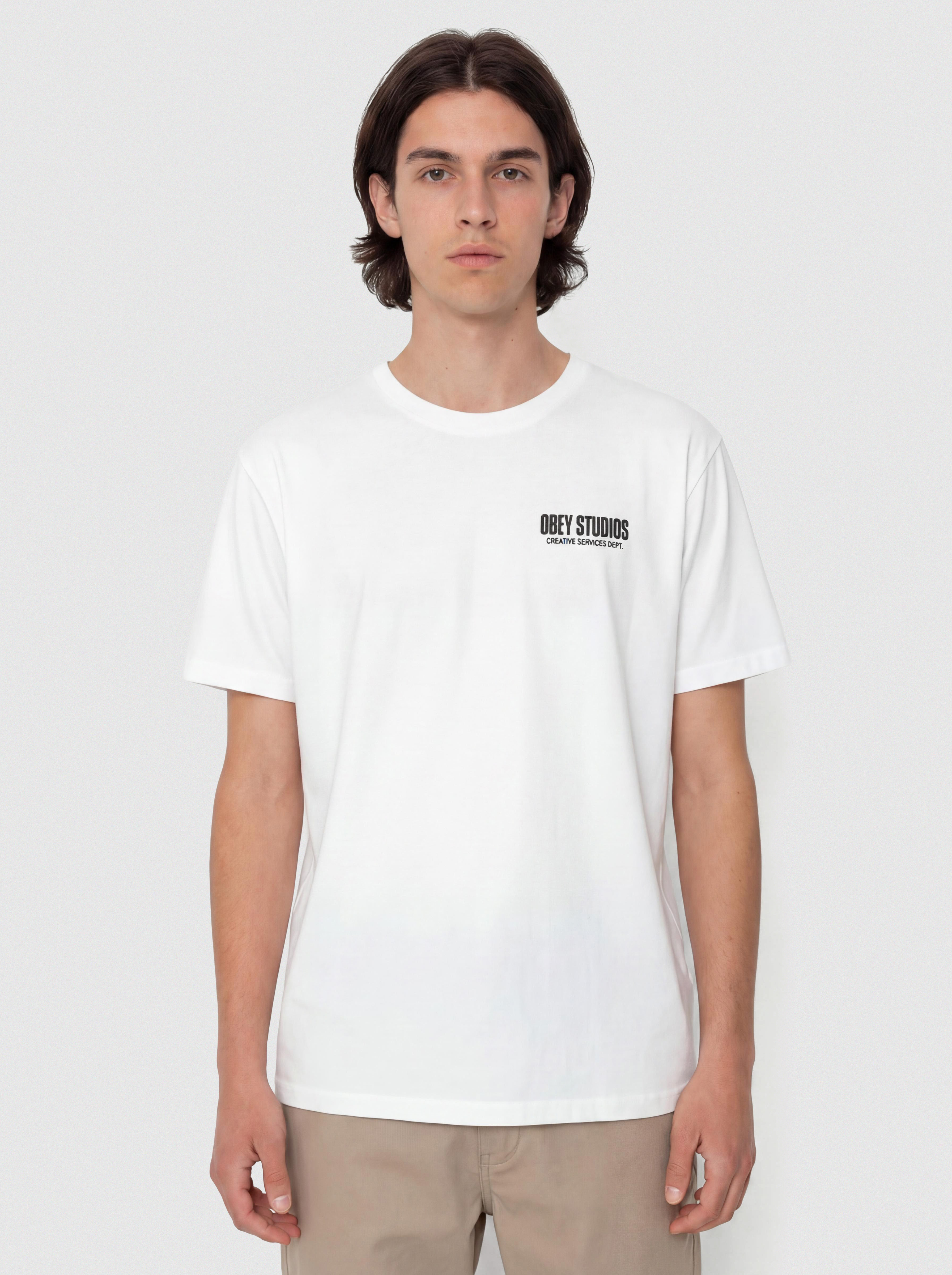 Tričko OBEY Creative Services Dept. (white)