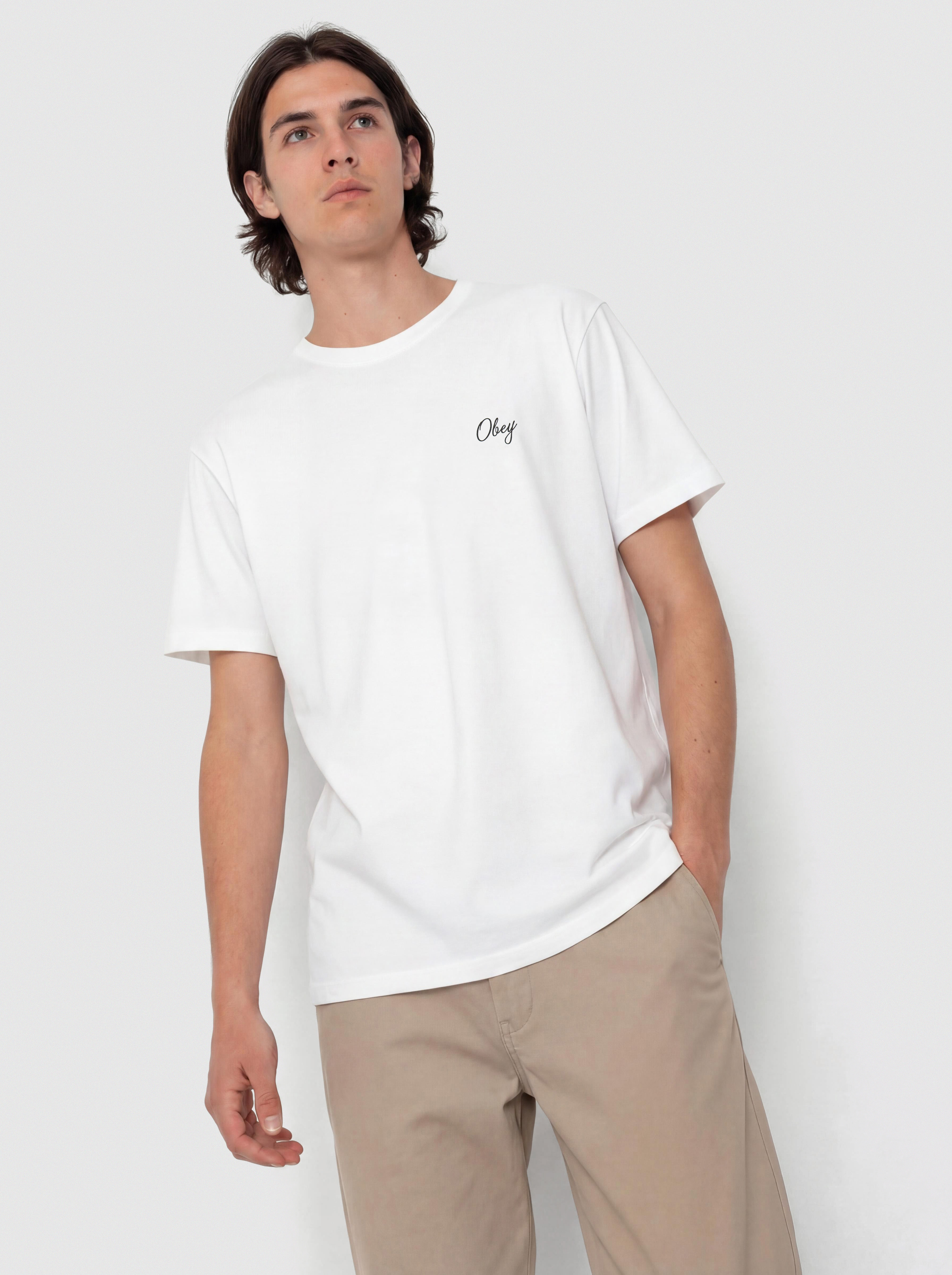 Tričko OBEY Paper Rose (white)