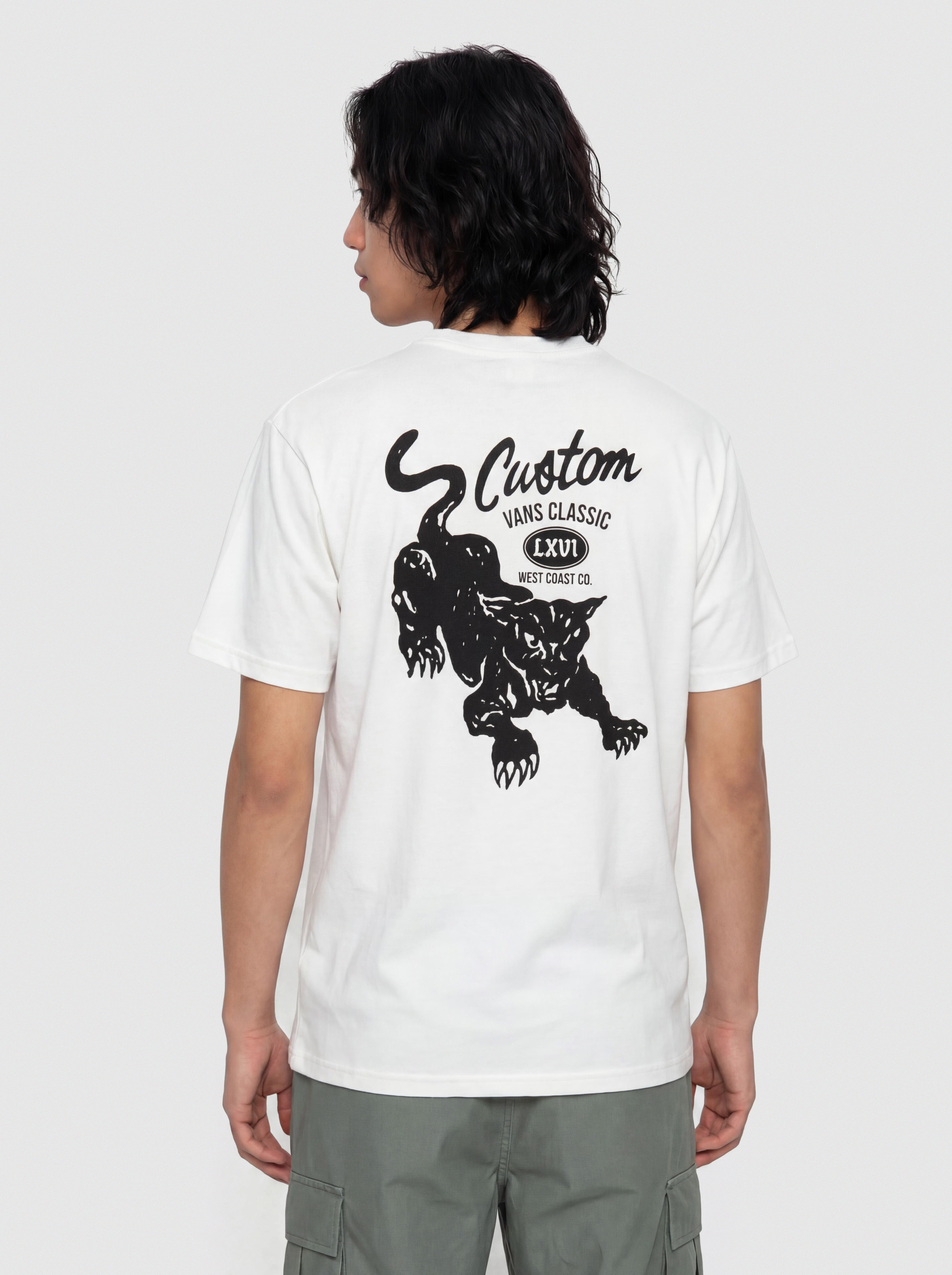 Tričko Vans Custom Cat (white)