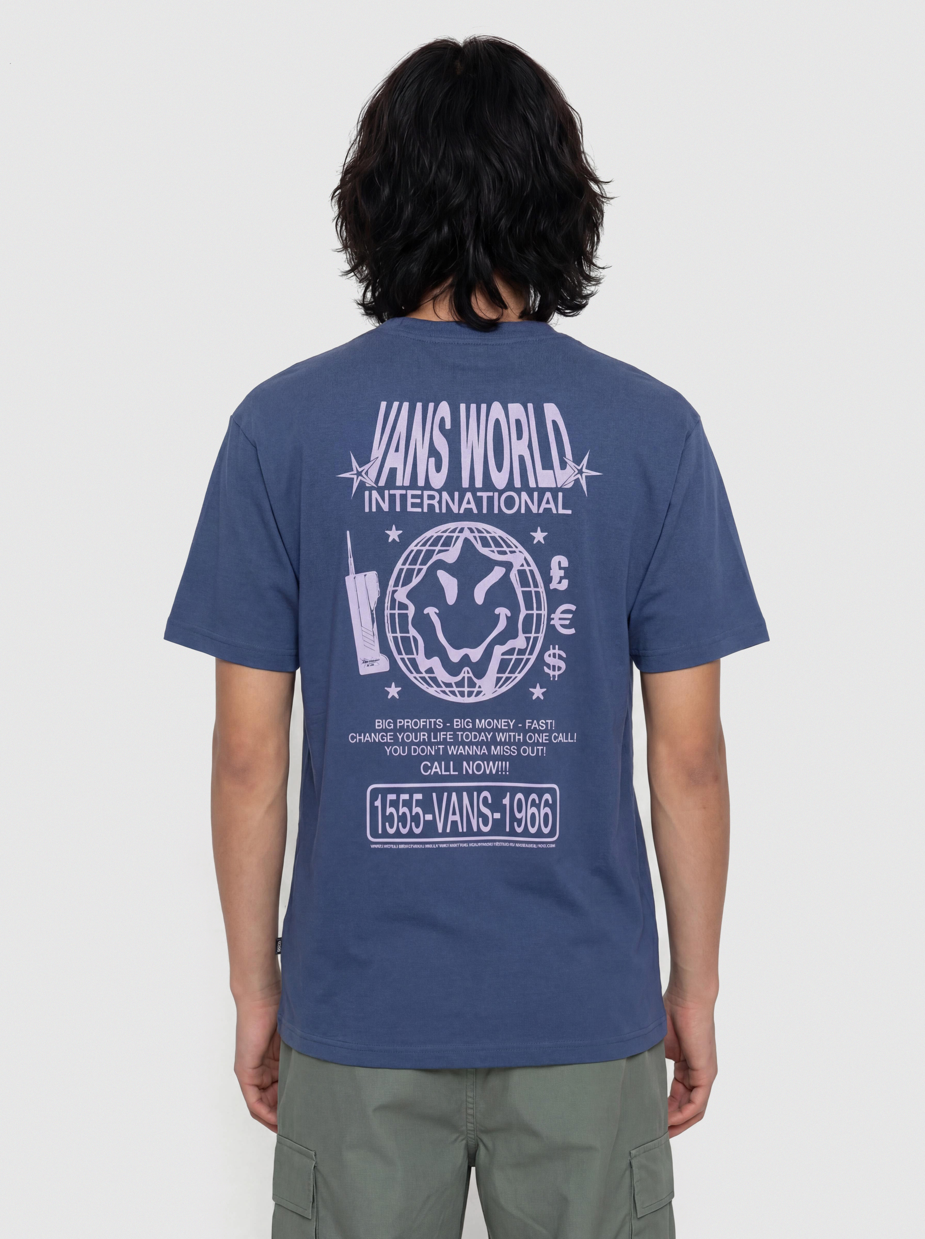 Tričko Vans World Intl (true navy)