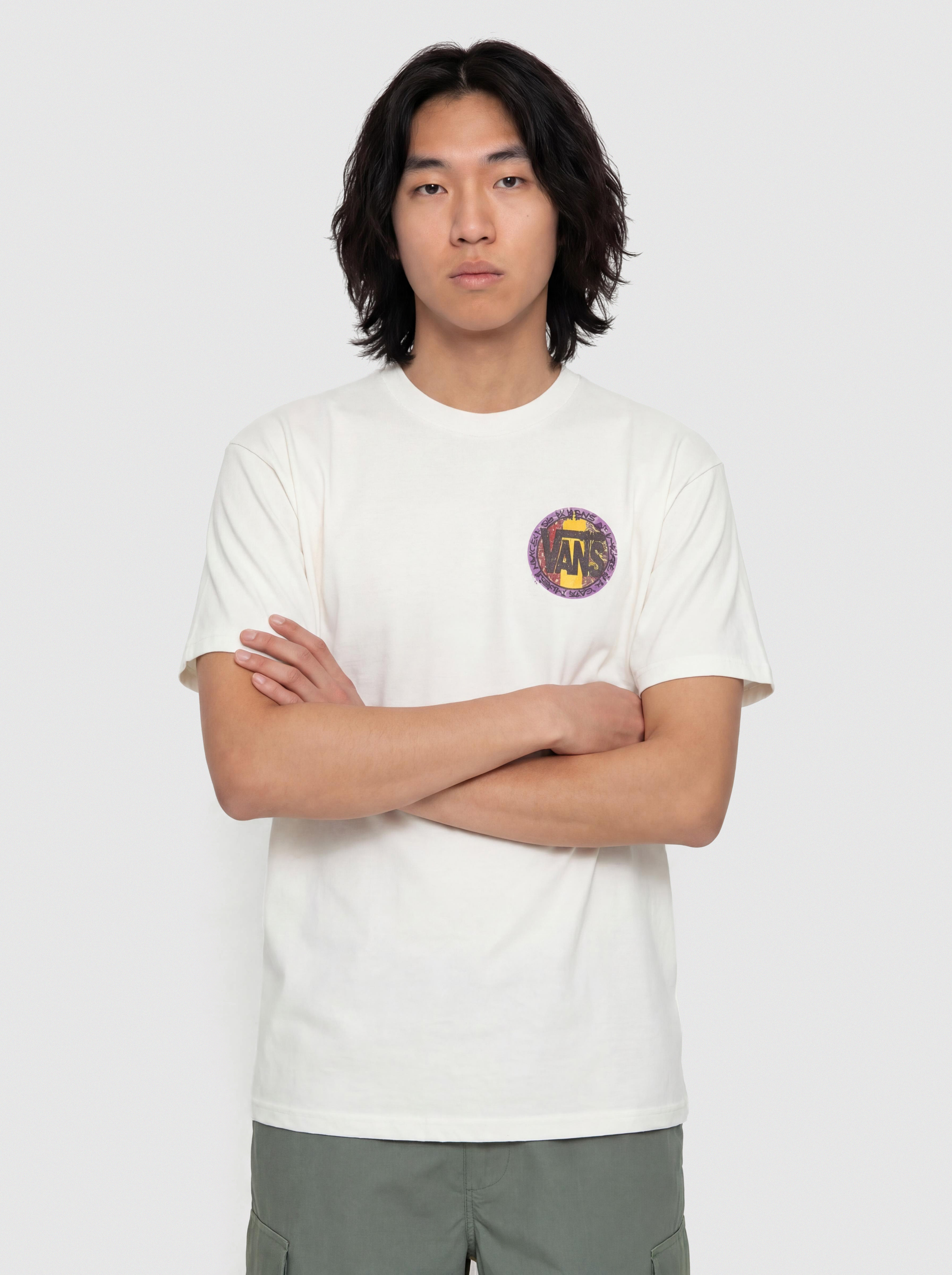 Tričko Vans Blotched Circle (marshmallow)