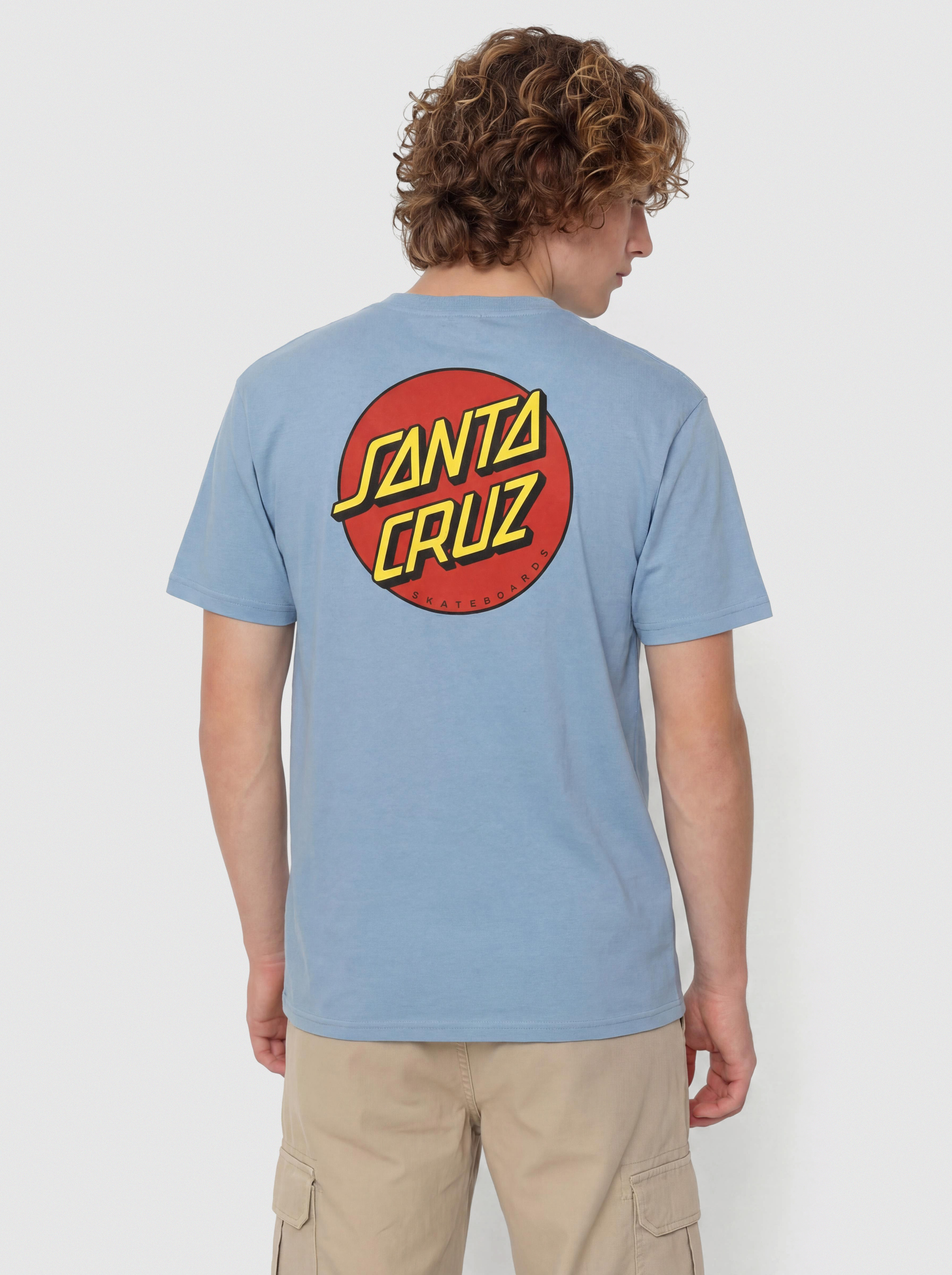 Triu010dko Santa Cruz Classic Dot Chest (faded denim)