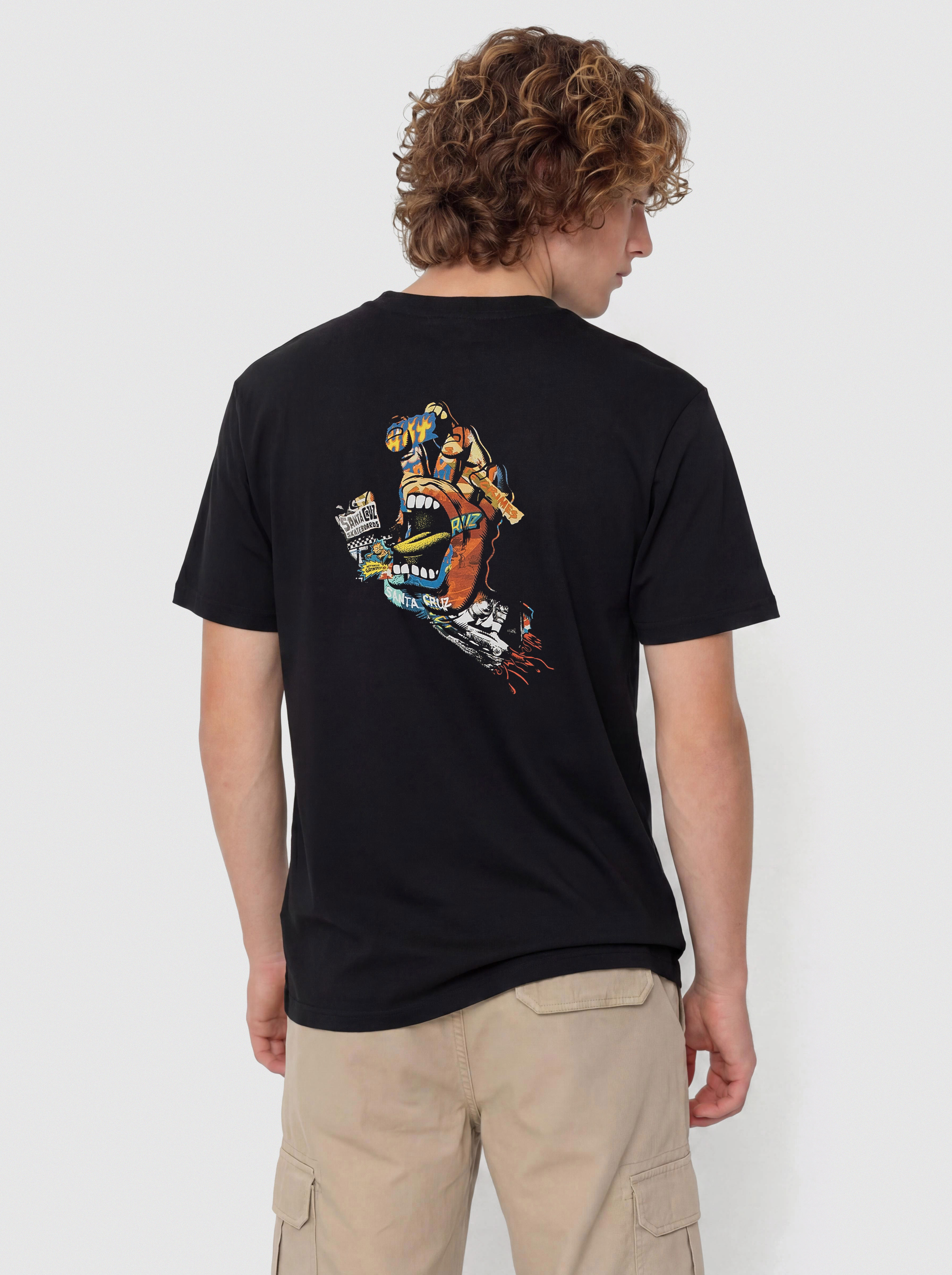 Tričko Santa Cruz Collage Hand (black)
