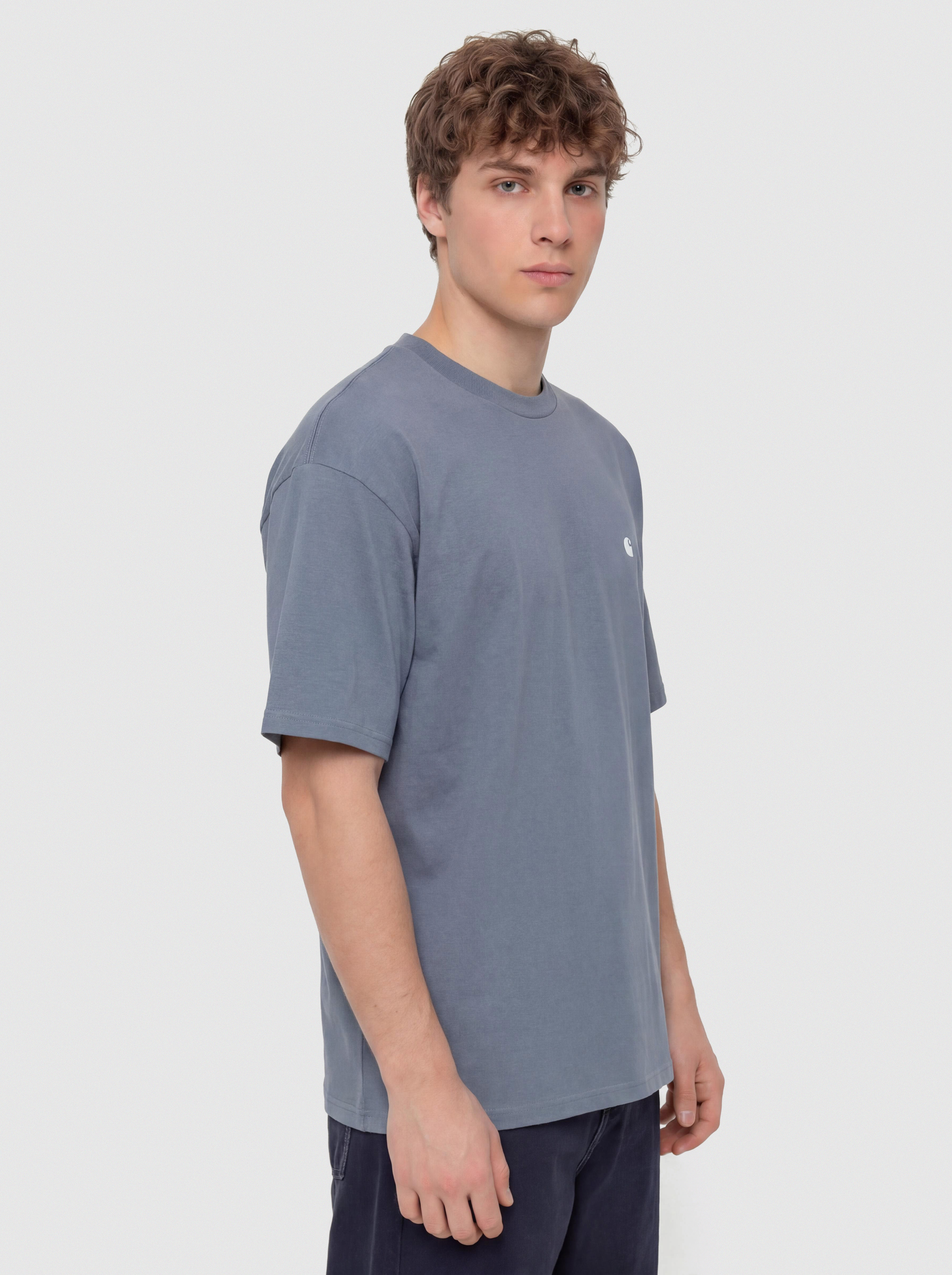 Tričko Carhartt WIP Madison (shady blue/white)