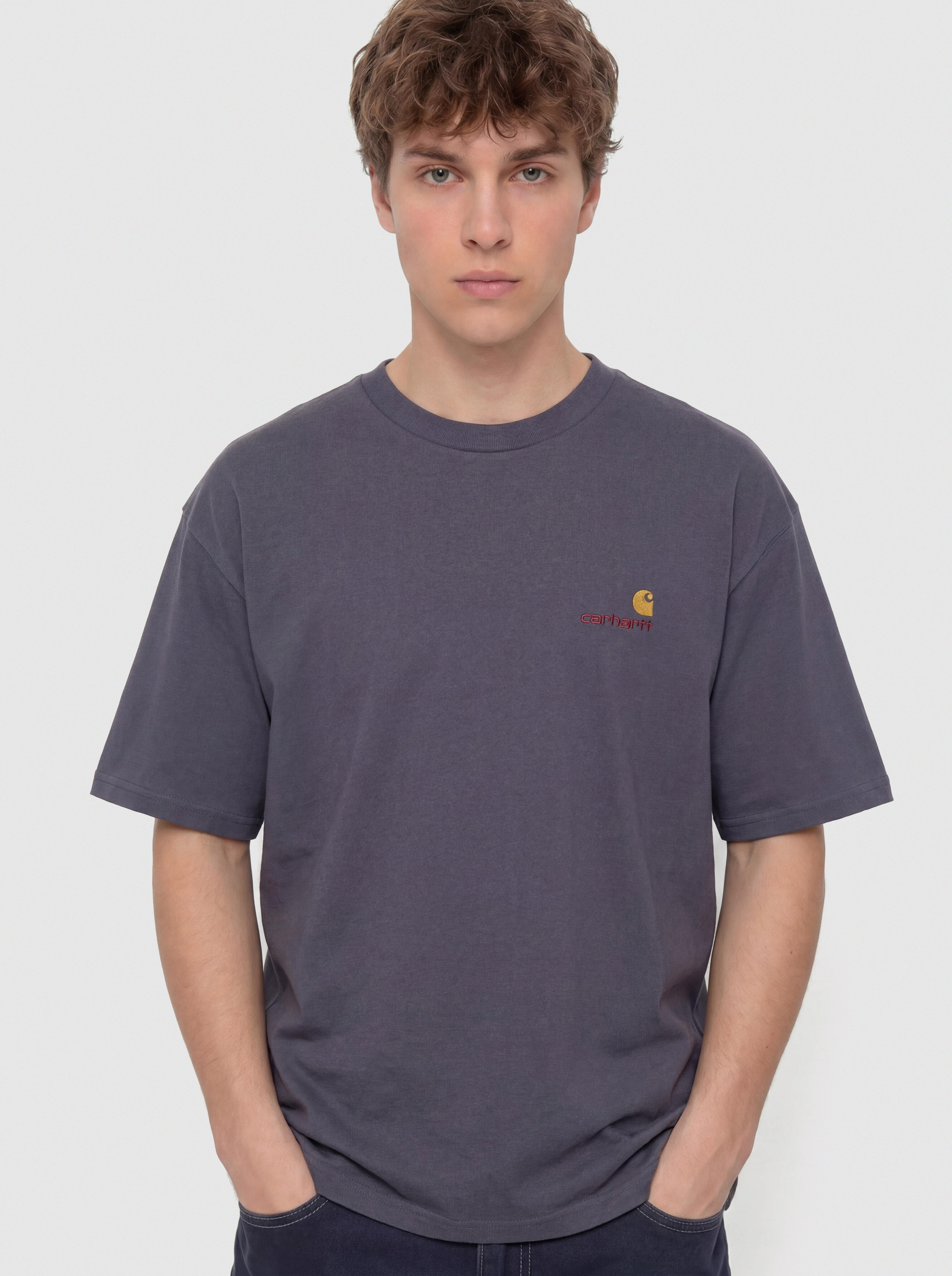 Tričko Carhartt WIP American Script (shady purple)