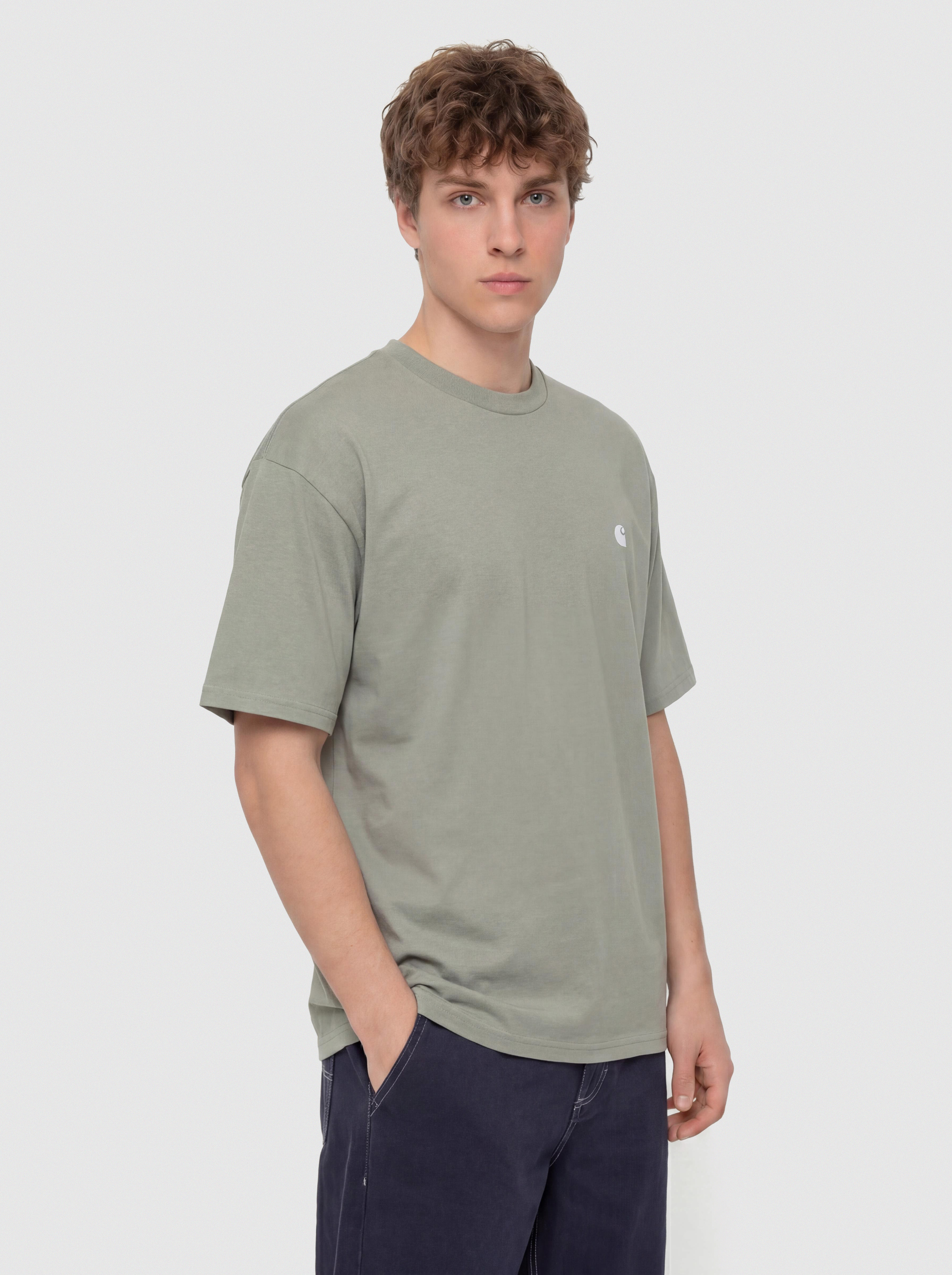 Tričko Carhartt WIP Madison (shady green/white)