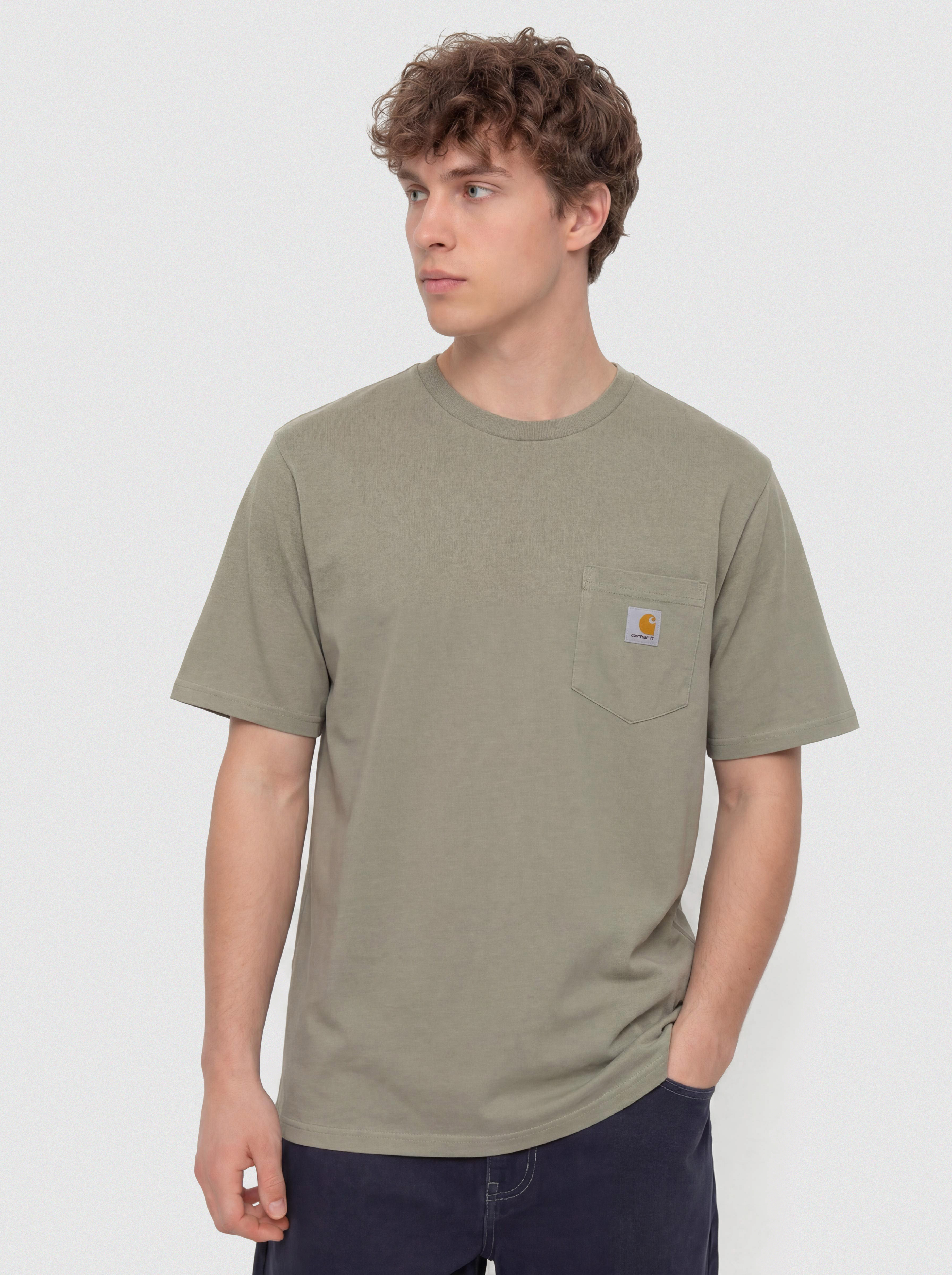 Tričko Carhartt WIP Pocket (shady green)