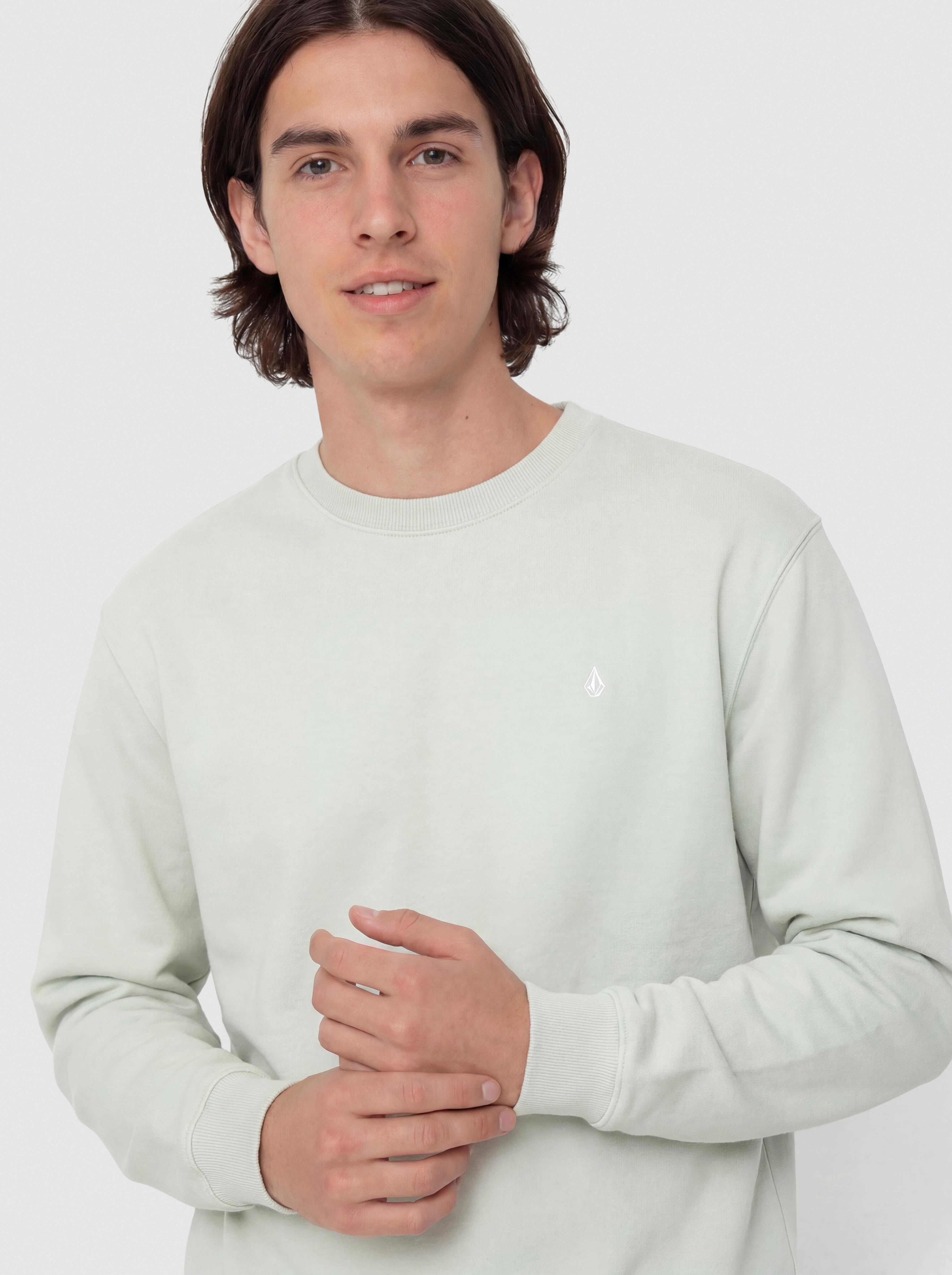 Mikina Volcom Single Stone Crew (pale aqua)