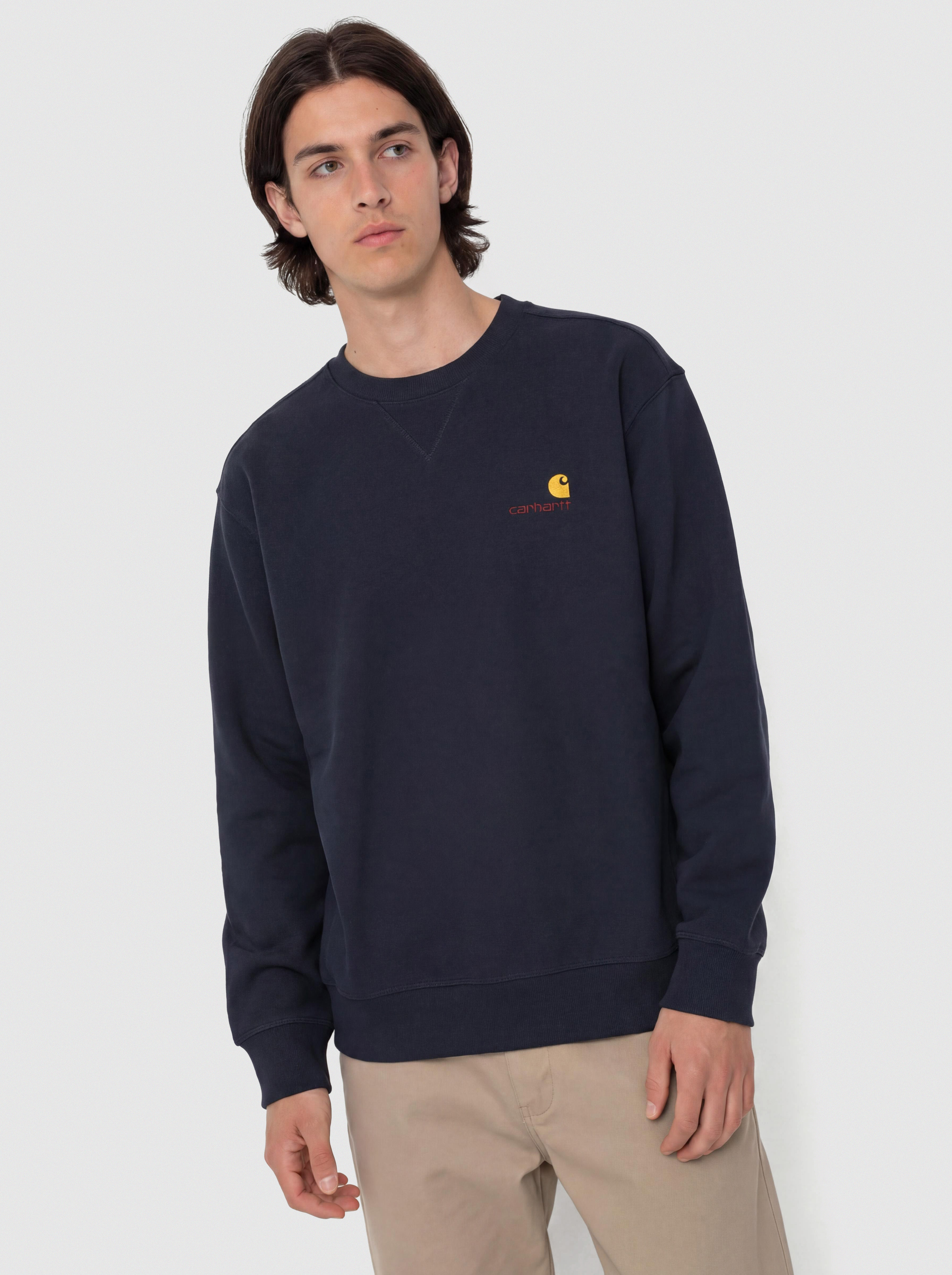 Mikina Carhartt WIP American Script (deep night)