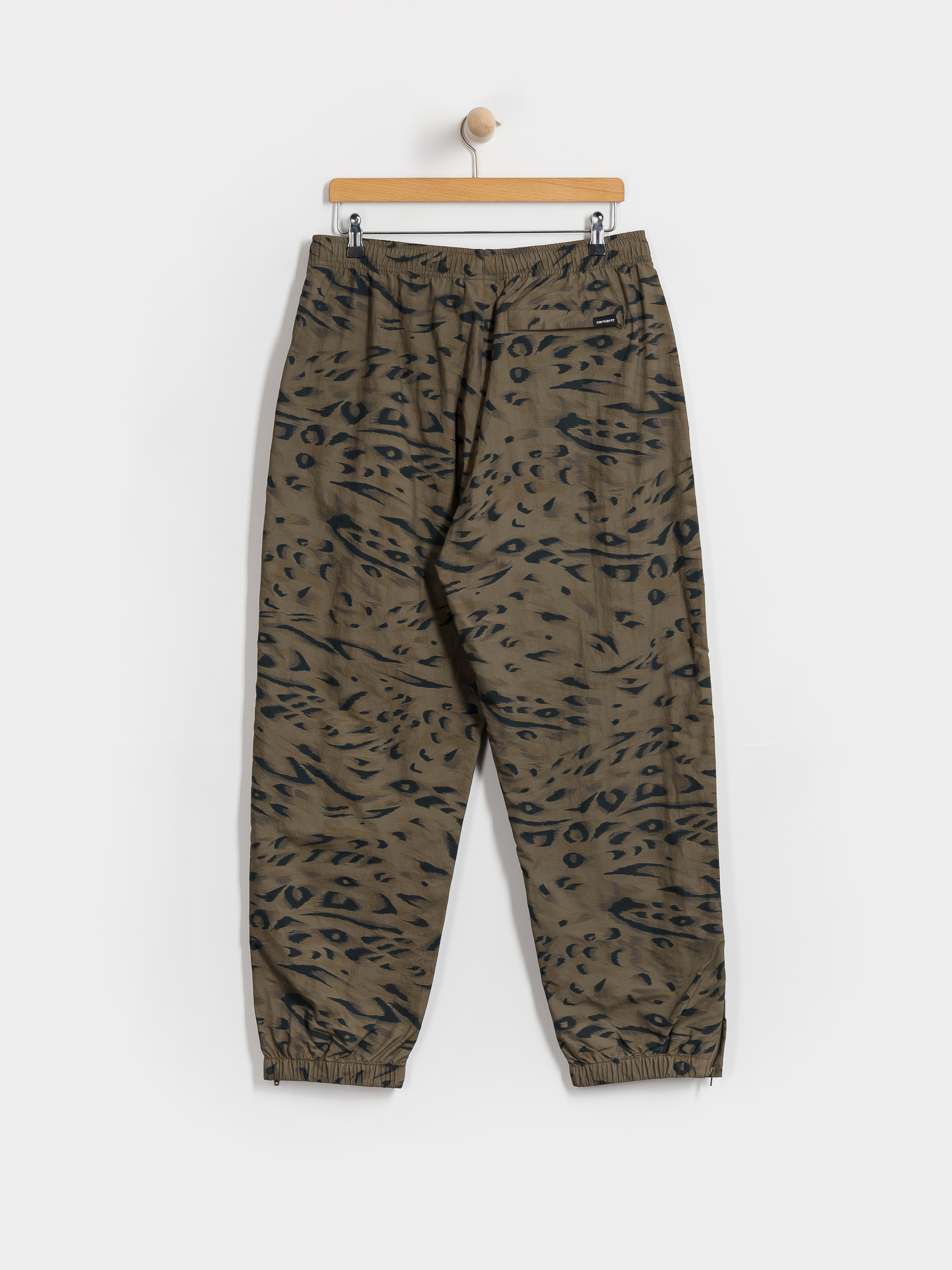 Kalhoty Carhartt WIP Travon (duck feather print cypress/black)